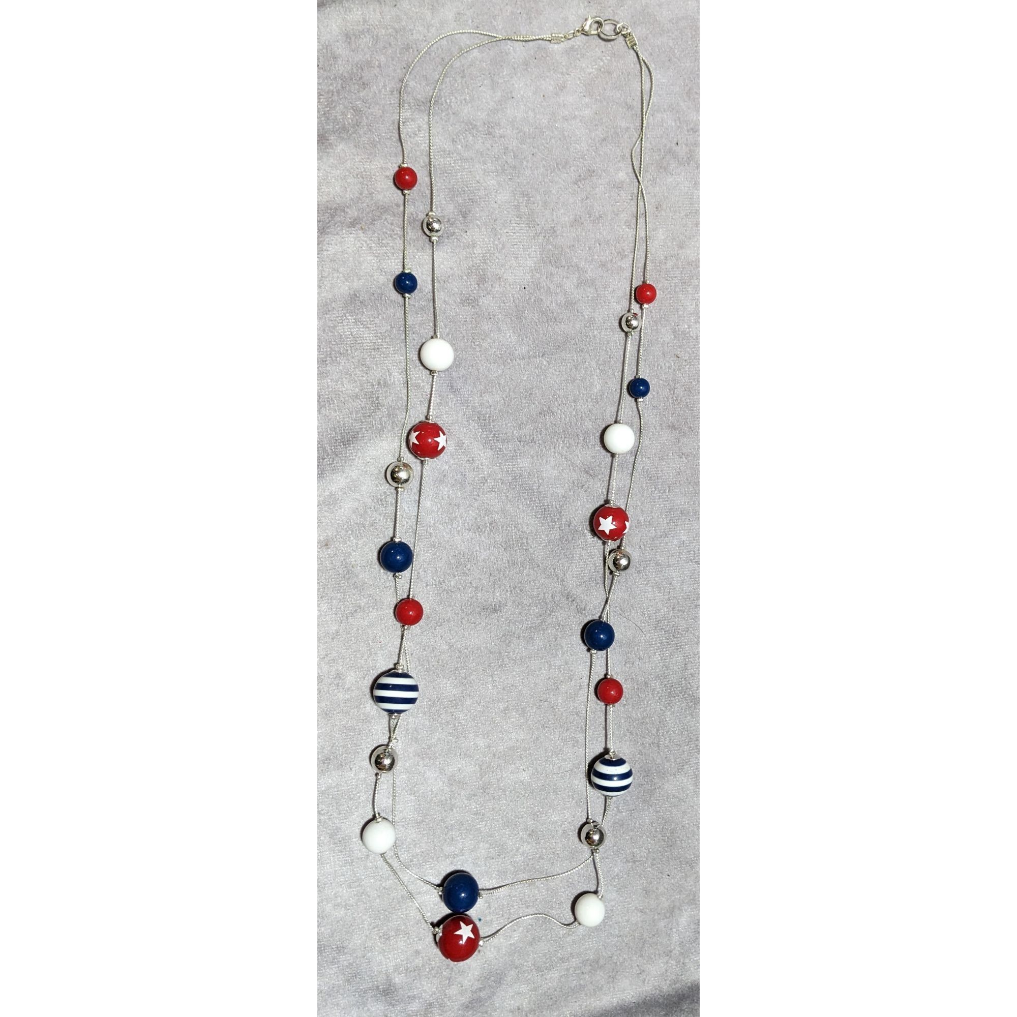 Other Patriotic Bubblegum Bead Necklace Size ONE SIZE - 5 Thumbnail