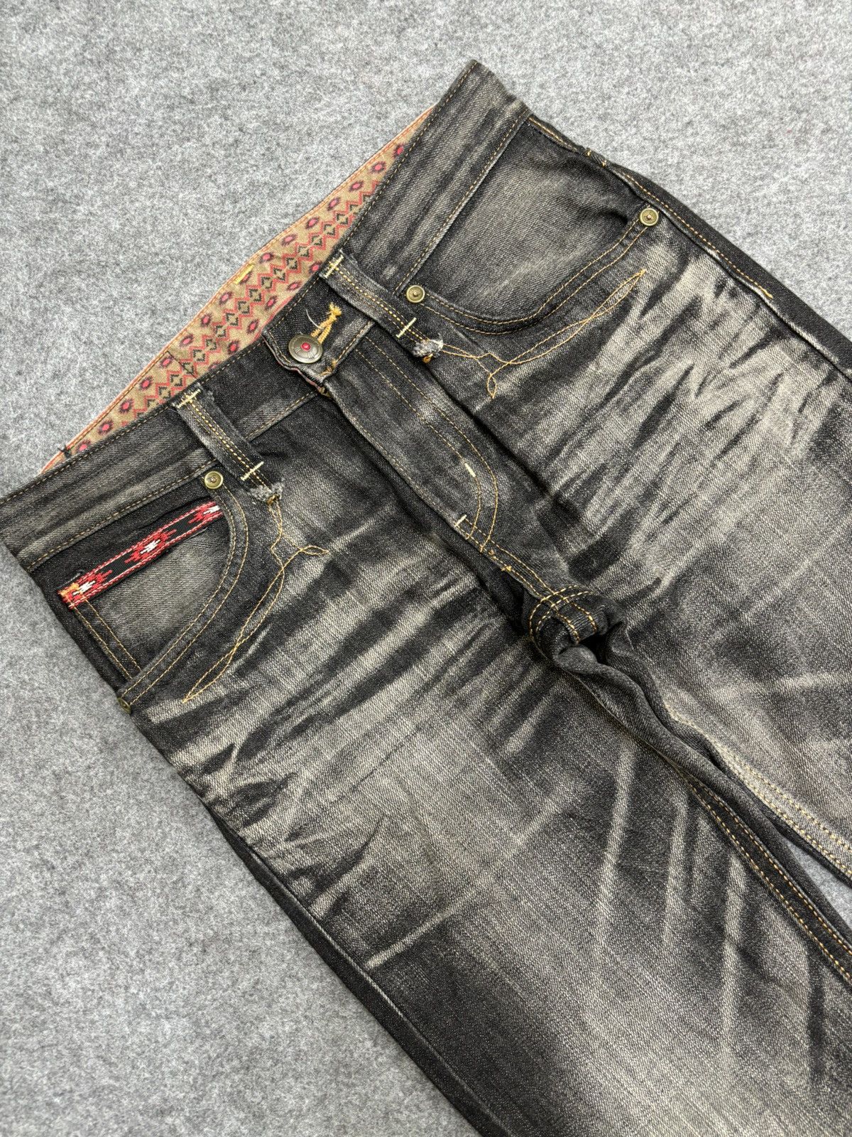 Edwin 💥Raw Fades💥Edwin 423XVS Raw Artisanal Fades Denim F480 Size US 31 - 8 Thumbnail
