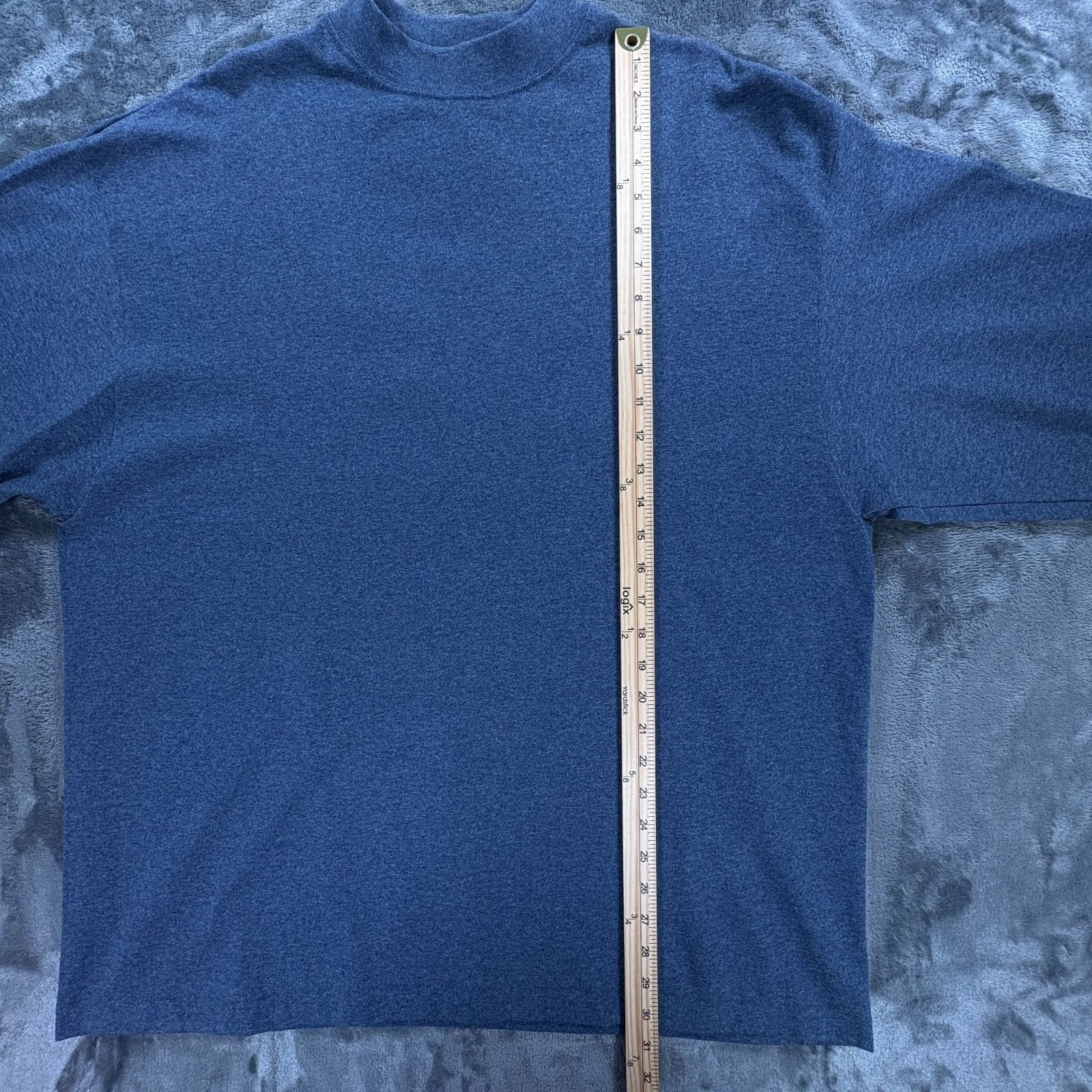 Basic Editions Basic Editions Long Sleeve Blank T Shirt Men XL Blue VTG 90' Size US XL / EU 56 / 4 - 6 Thumbnail