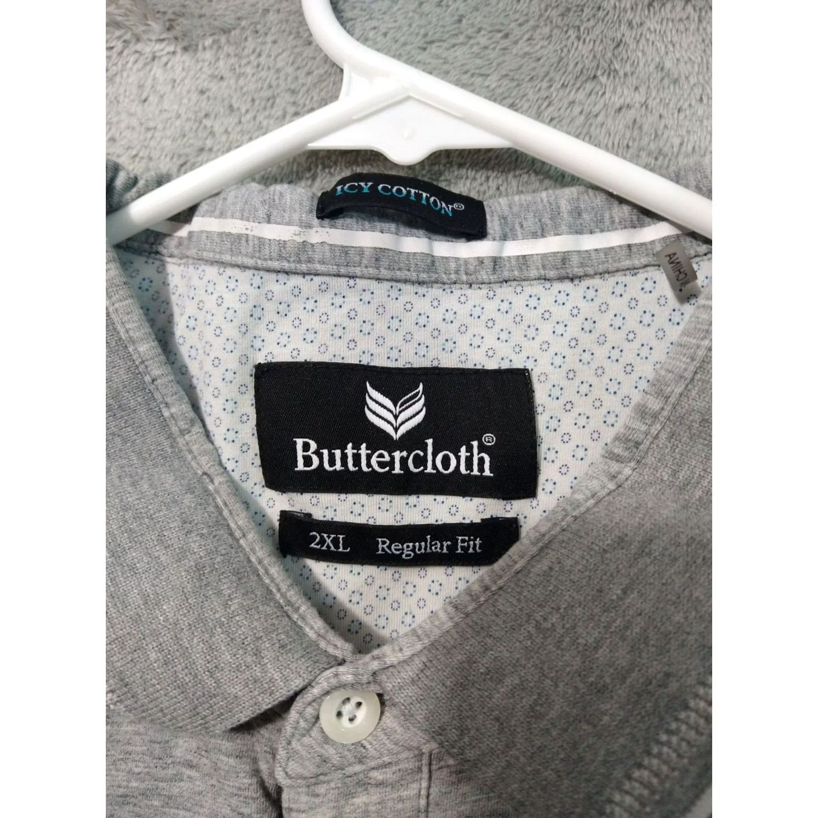 Vintage Butter Cloth Polo Shirt Mens 2XL Gray Short Sleeve Golf Icy Cotton Knit Stretch Solid Collar Polo Shirt Mens 2XL Gray Golf Casual Preppy Size US XXL / EU 58 / 5 - 5 Thumbnail