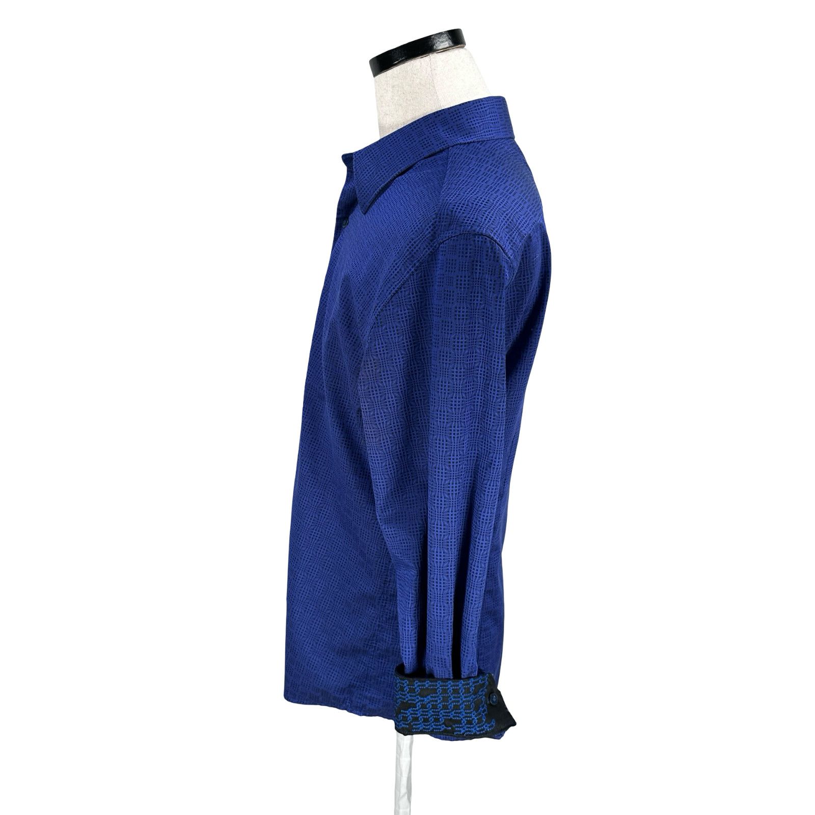 Robert Graham Robert Graham Shirt Men’s XL Blue Flip Cuff Tailored Fit Size US XL / EU 56 / 4 - 4 Thumbnail