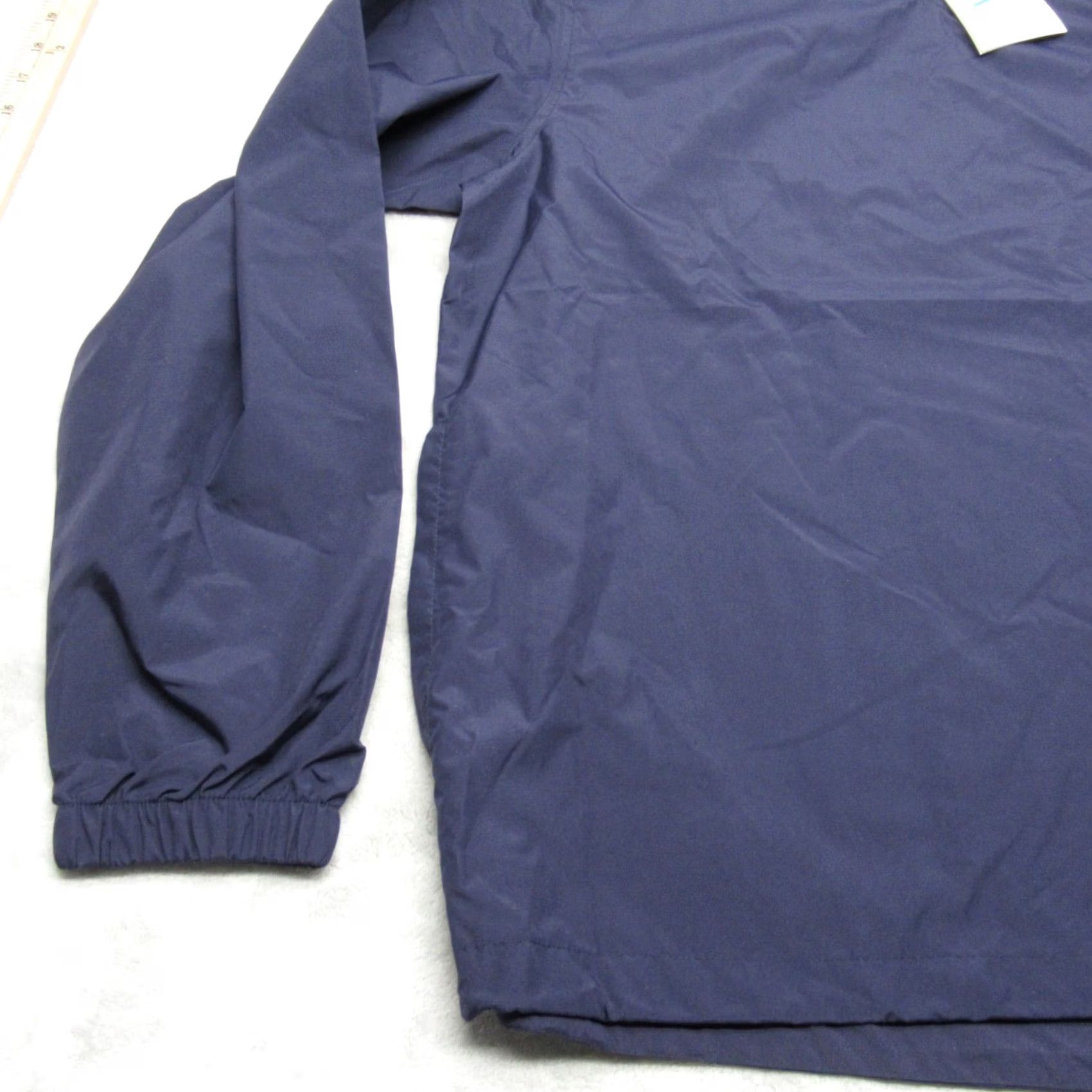 Vintage Tri-Mountain Jacket Mens Large Blue Pockets Drawcord Hem V-Neck Anorak NEW Size US L / EU 52-54 / 3 - 5 Thumbnail