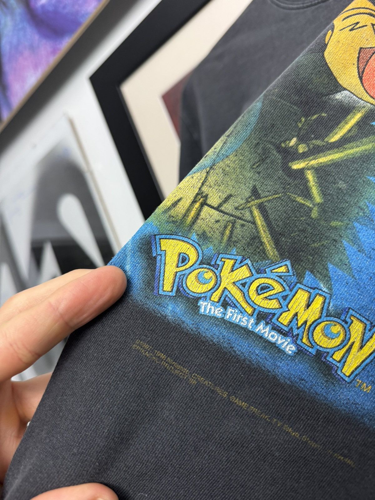 Pokemon 90s Pokemon Mewtwo Strikes Back Print Anime Tee Og 1998 Rare Size US M / EU 48-50 / 2 - 3 Thumbnail