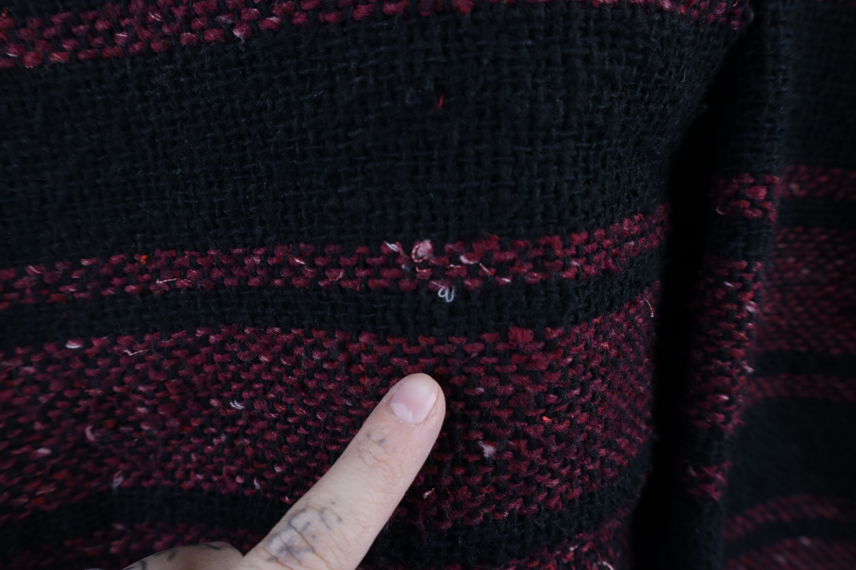 Vintage Vintage 90s Streetwear Block Drug Rug Hoodie Sweatshirt Size US L / EU 52-54 / 3 - 4 Thumbnail