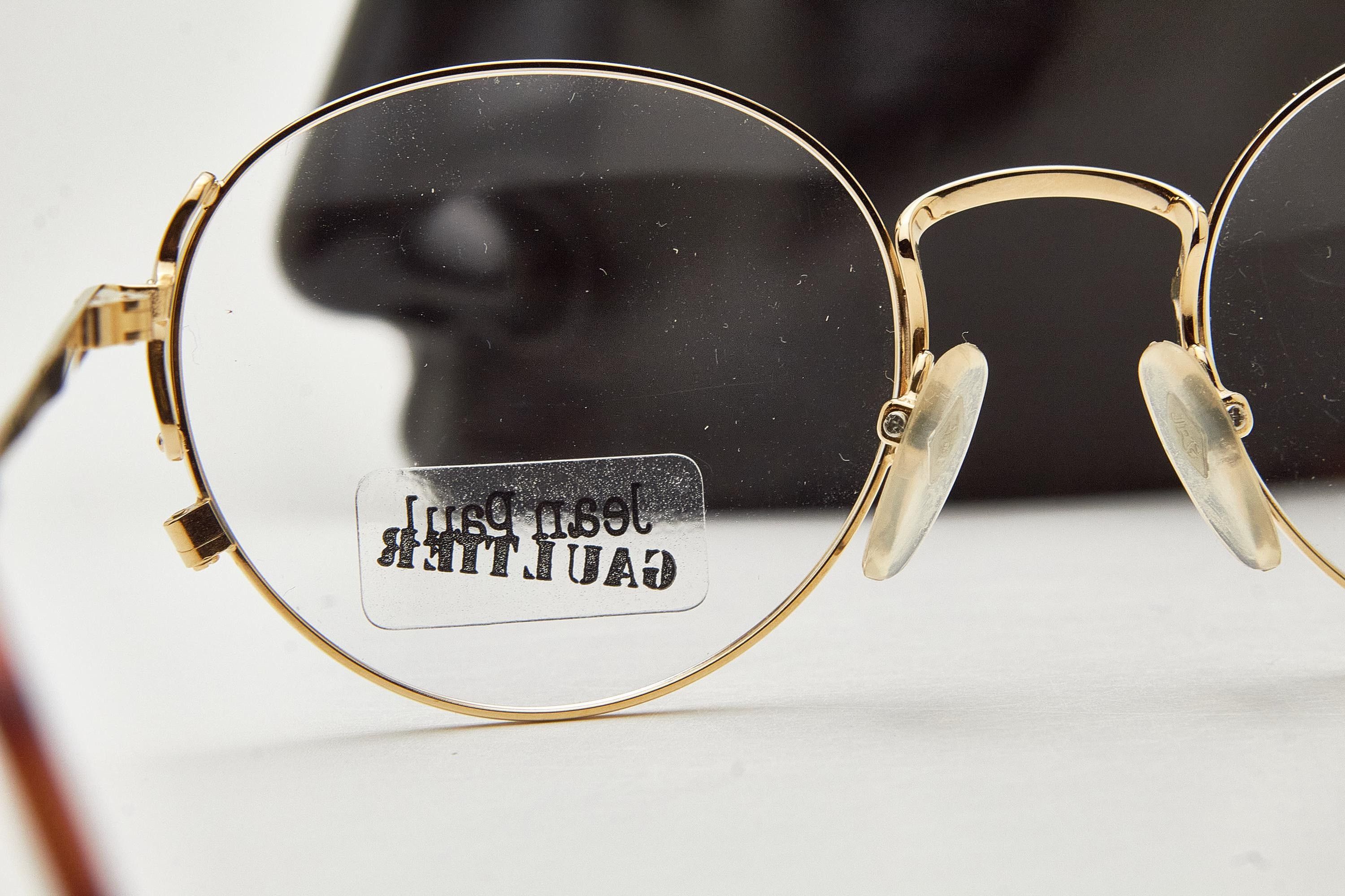 Jean Paul Gaultier JEAN PAUL GAULTIER 55-3178 22k Gold Plated Frame Size ONE SIZE - 8 Thumbnail
