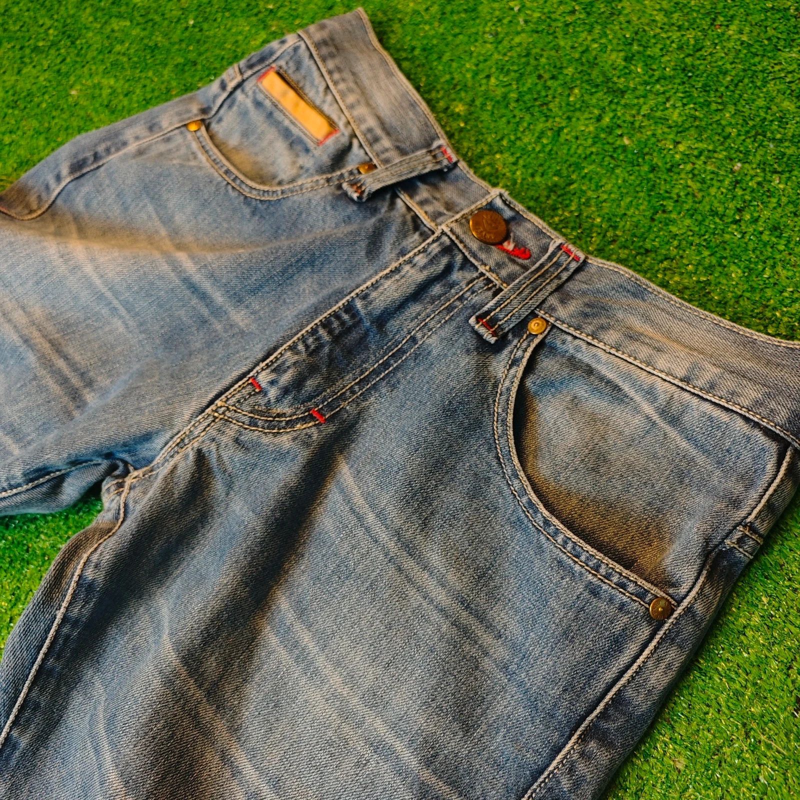 Armani Vintage Armani Jeans Mens 30 blue straight zip 90s Size US 30 / EU 46 - 13 Thumbnail