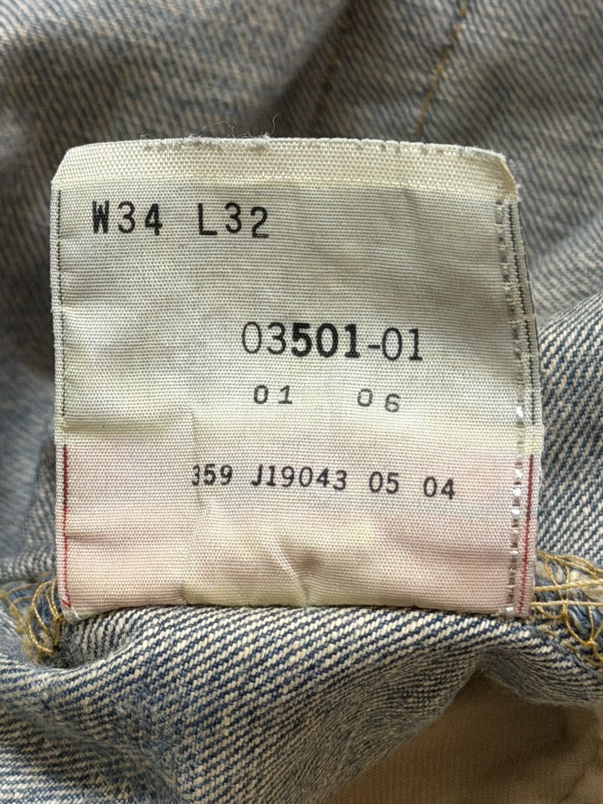 Levi's Vtg 90s Levis 501 Mud Wash Faded Whisker Wide Leg Straight Size US 36 / EU 52 - 10 Thumbnail