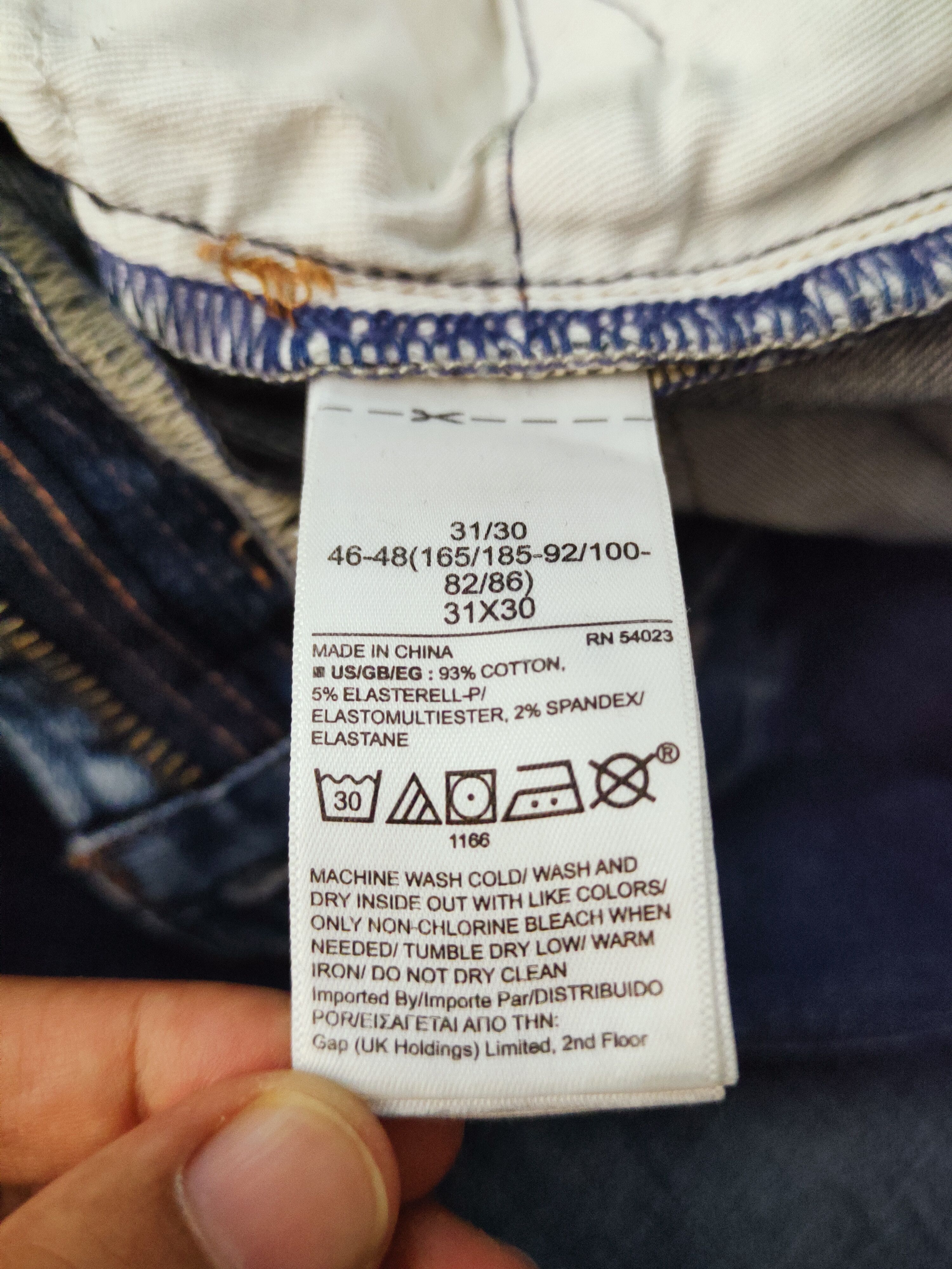 Gap Gap Blue Faded Distressed Ripped Jeans #S2716 Size US 32 / EU 48 - 15 Thumbnail