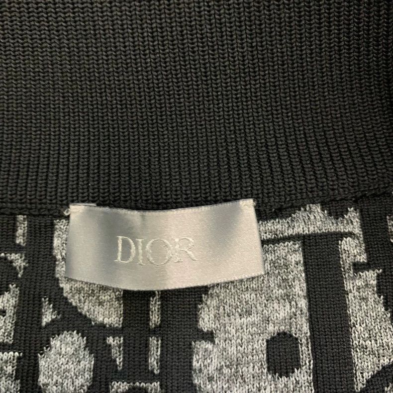 Dior Dior Black Monogram Knit Jacket Size US XXL / EU 58 / 5 - 5 Thumbnail