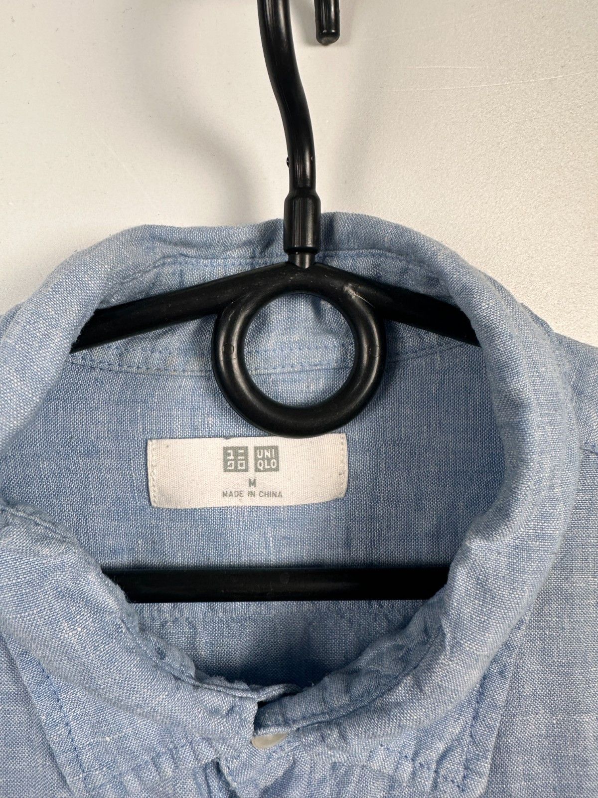 Uniqlo Uniqlo 100% Linen Buttons Up Long Sleeve Shirt Blue Size M Size US M / EU 48-50 / 2 - 4 Thumbnail