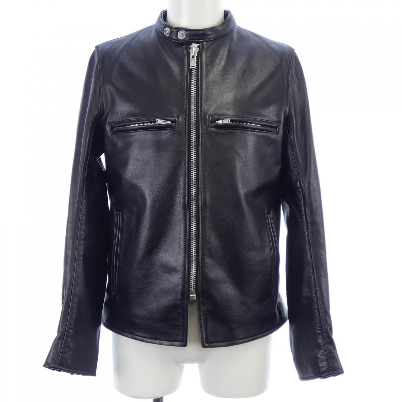 Other Other A LEATHER Cow Leather Jacket Leather Outerwear DUTY FREE for USA Size ONE SIZE - 1 Thumbnail