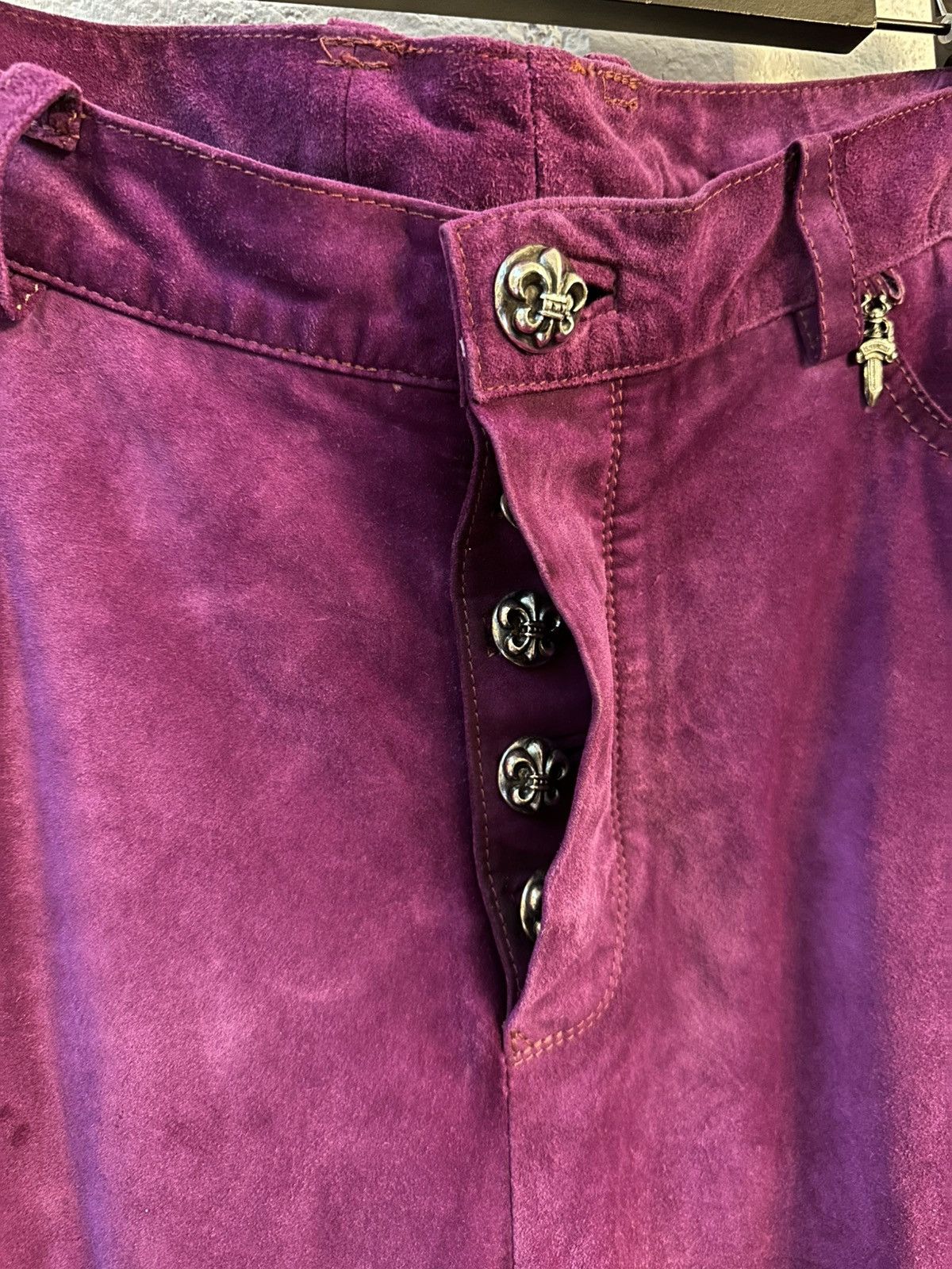 Chrome Hearts CHROME HEARTS PURPLE SUEDE FLURS Size US 34 / EU 50 - 3 Thumbnail