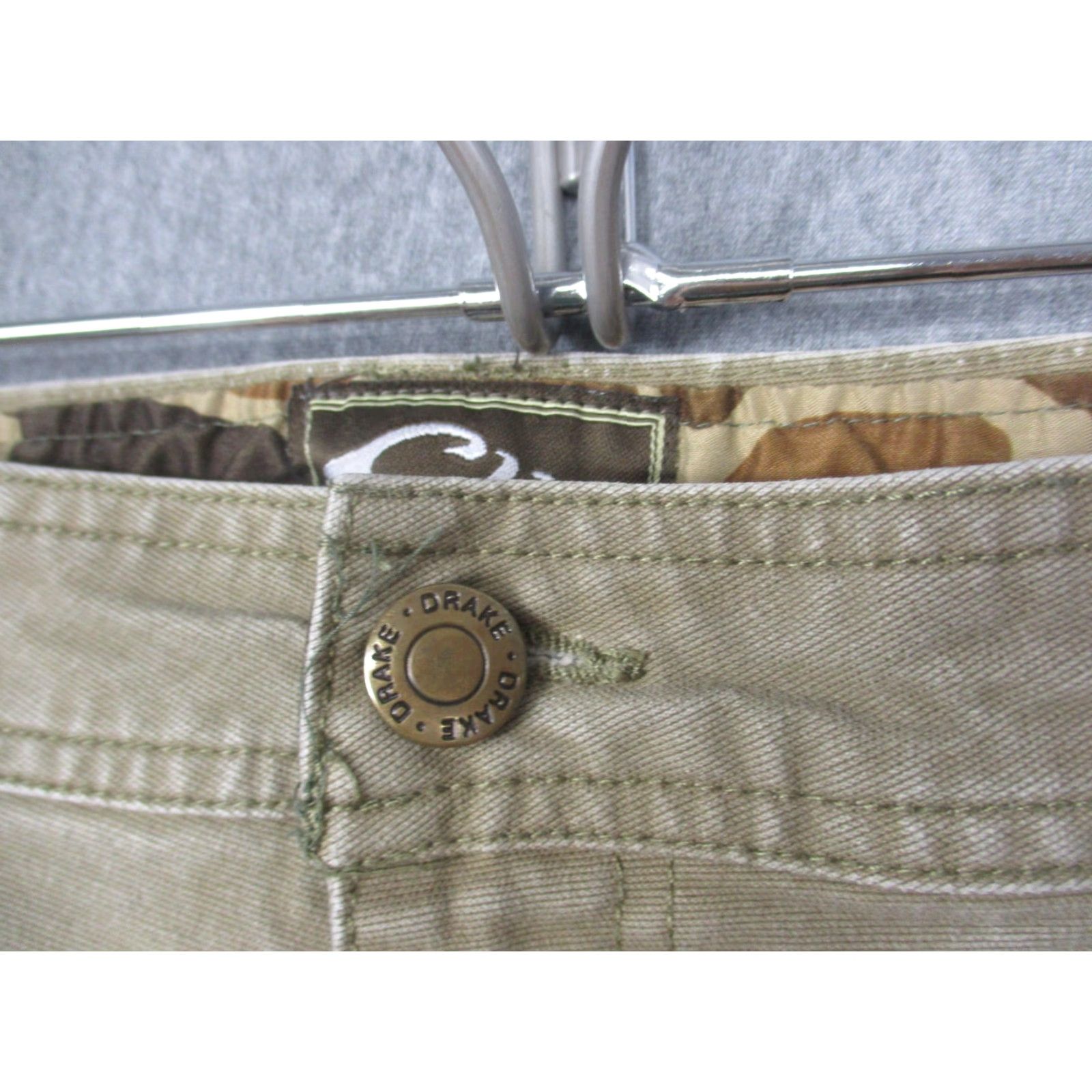 Vintage Drake Pants Mens 36 Khaki Outdoor Hiking Workwear Adjustable Cuffs Zip Pocket Size US 36 / EU 52 - 4 Thumbnail