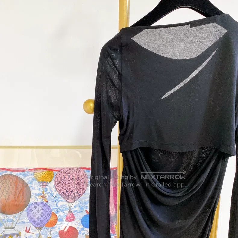 Helmut Lang HELMUT LANG Black Backless Top - Size XS Size XS / US 0-2 / IT 36-38 - 5 Thumbnail