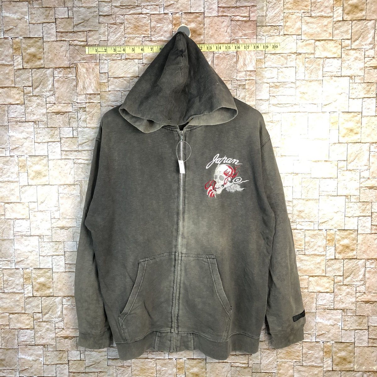Japanese Brand DL Defective Struct skull Black japan sweater Hoodie #A558 Size US L / EU 52-54 / 3 - 2 Thumbnail