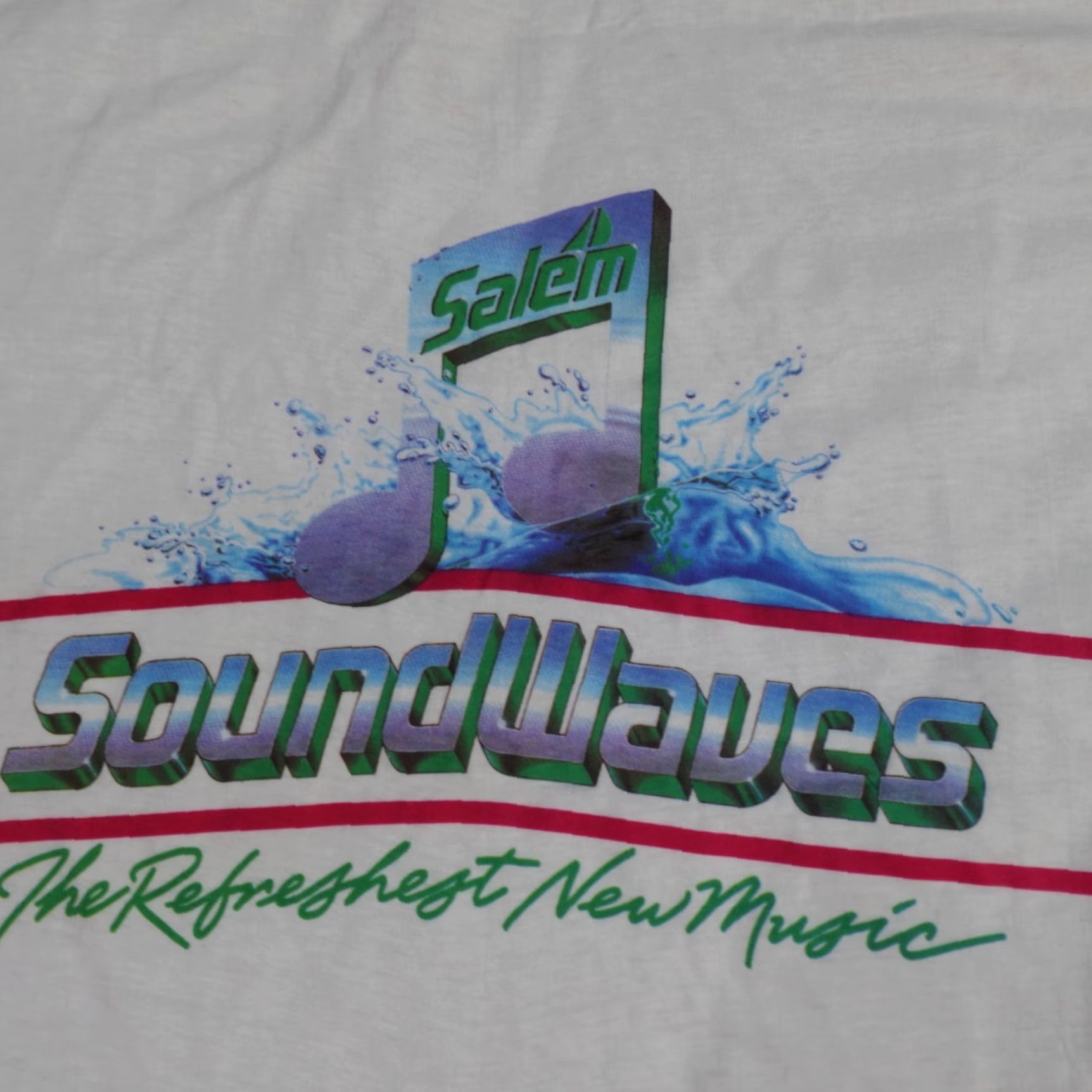 Vintage VINTAGE Salem Shirt T-Shirt M White USA Graphic Print 90s Men Crew Neck Short Sleeve Cotton Jersey Regular Size Size US M / EU 48-50 / 2 - 2 Thumbnail