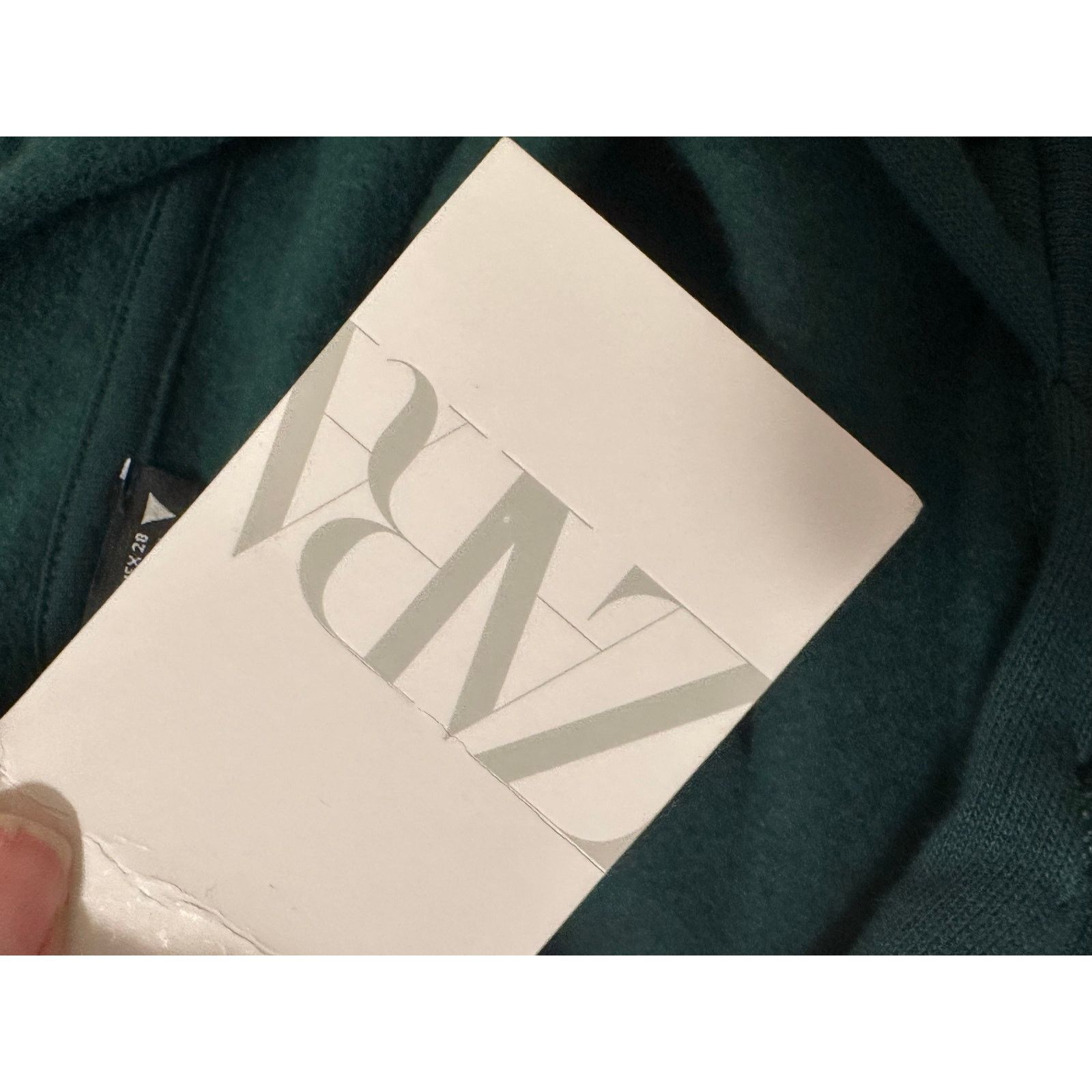 Zara ZARA green cropped hoodie sweatshirt size Medium Size M / US 6-8 / IT 42-44 - 8 Thumbnail