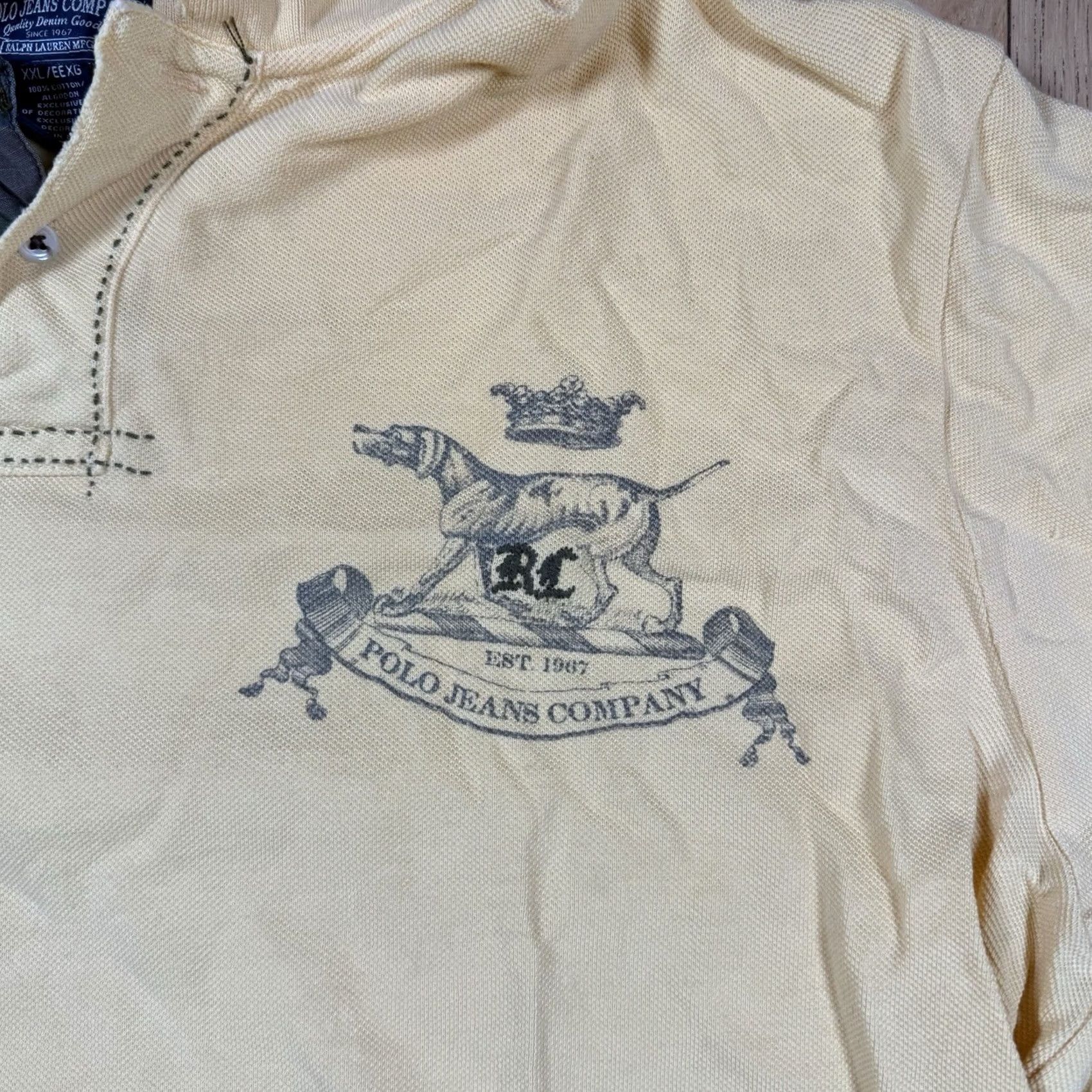 Ralph Lauren VINTAGE Ralph Lauren Shirt Mens XXL Camo Dog Crown Size US XXL / EU 58 / 5 - 3 Thumbnail