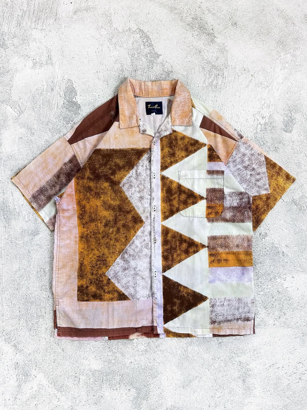 Other Vintage Pattern Summer Shirt (Boxy Cut) Size US L / EU 52-54 / 3 - 1 Thumbnail
