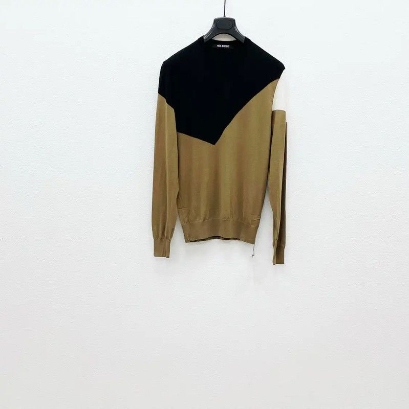 Neil Barrett NeIL BarreTT Color Block Wool Sweater 0089 Size US L / EU 52-54 / 3 - 1 Thumbnail