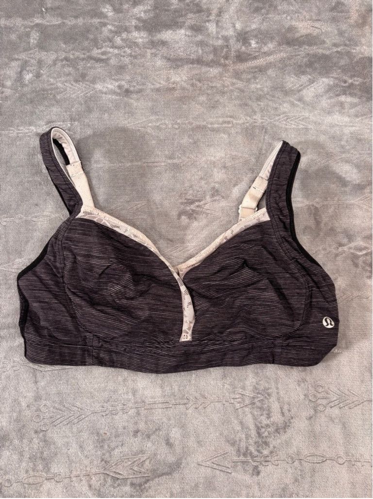 Lululemon Women's Lululemon Sports Bra, Size 10, Dark Gray Size ONE SIZE - 1 Thumbnail