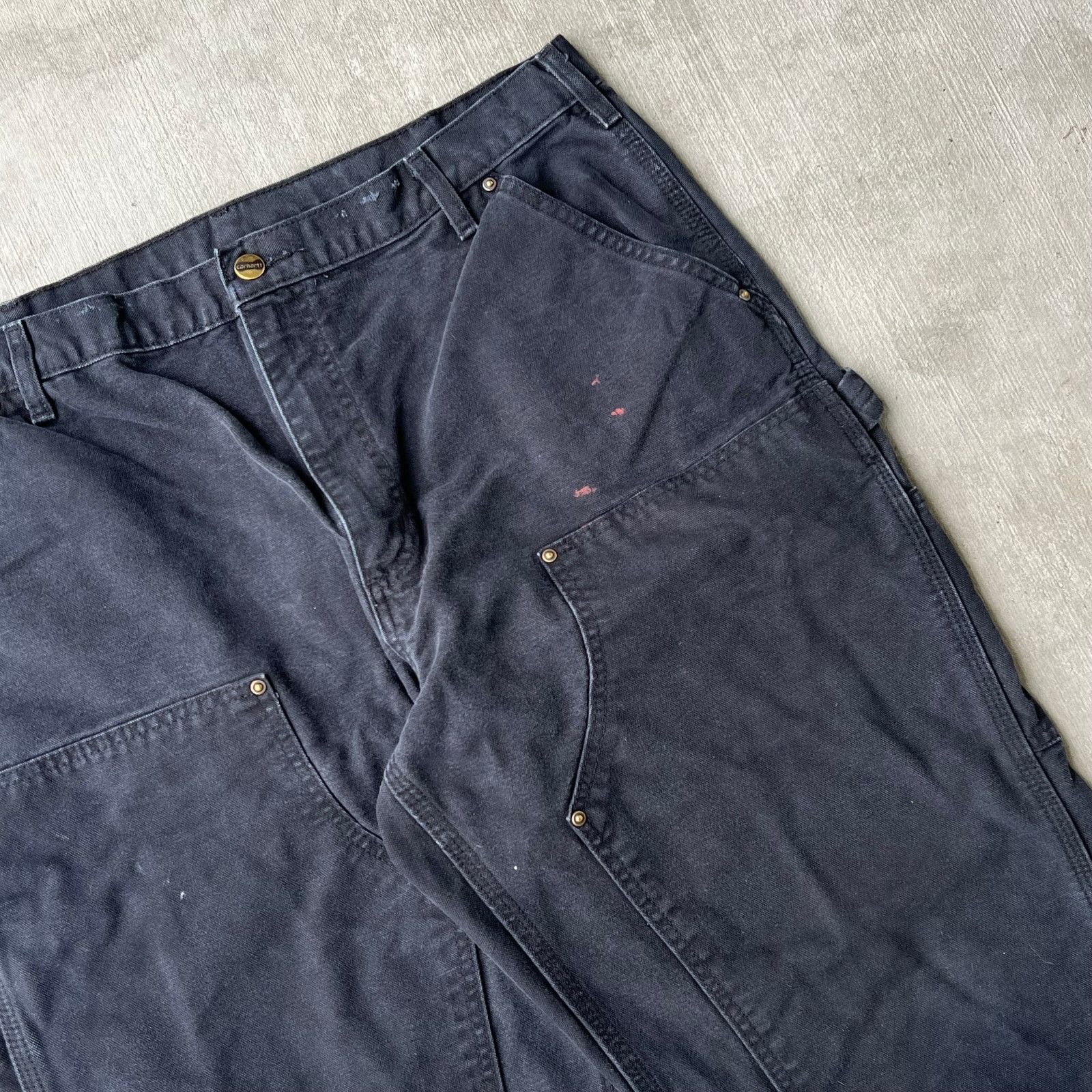 Carhartt × Vintage Carhartt black double knee work wear carpenter pants Size US 36 / EU 52 - 4 Thumbnail