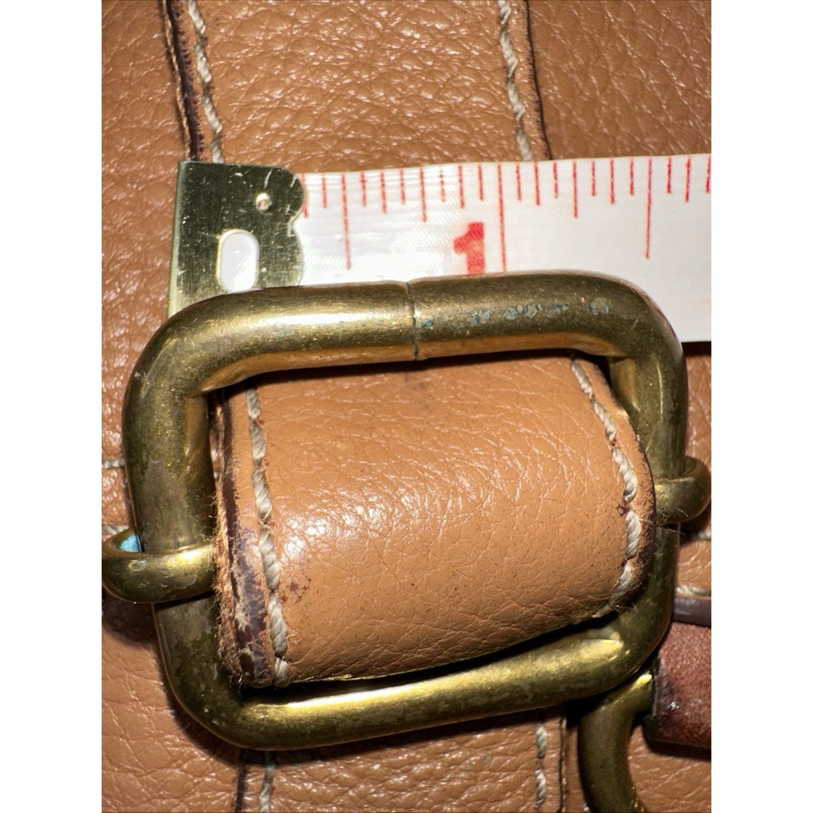 Fossil Fossil MorganTraveler Caramel PebbledLeather Bag Messenger Size ONE SIZE - 9 Thumbnail