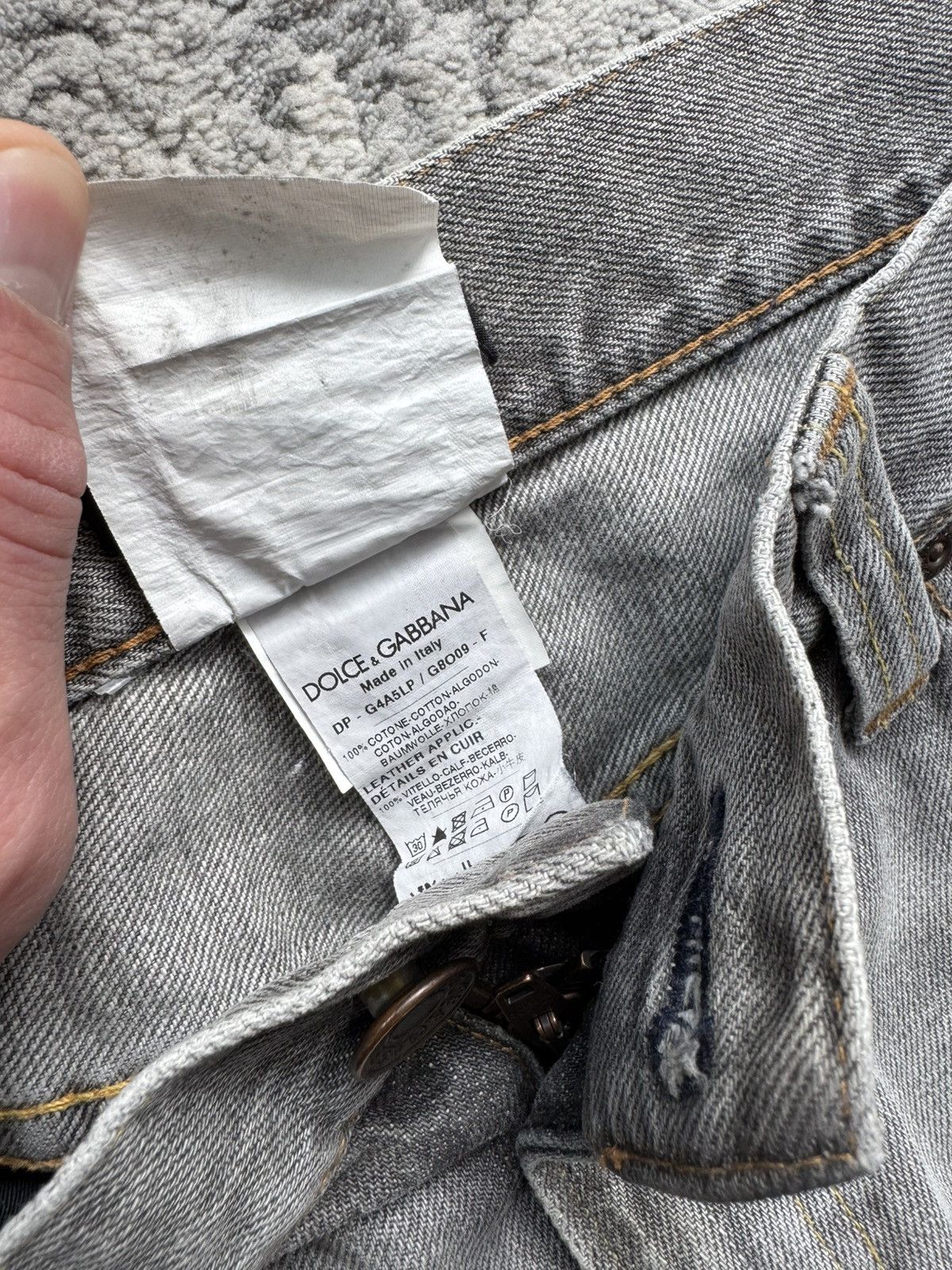 Dolce & Gabbana Dolce Gabbana Vintage Gray Denim Jeans Size 46 made in Italy Size US 31 - 7 Thumbnail