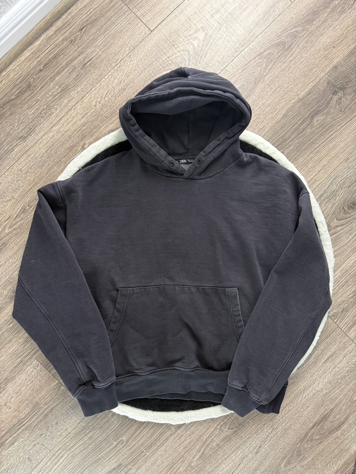 Zara Black Cropped Zara Hoodie Size US L / EU 52-54 / 3 - 1 Thumbnail