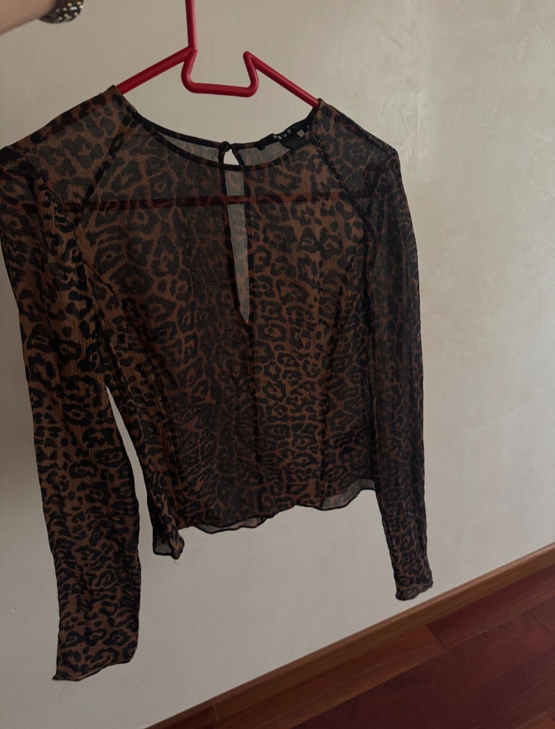 Ksubi Ksubi Mesh Transparent Leopard Blouse Size S / US 4 / IT 40 - 1 Thumbnail