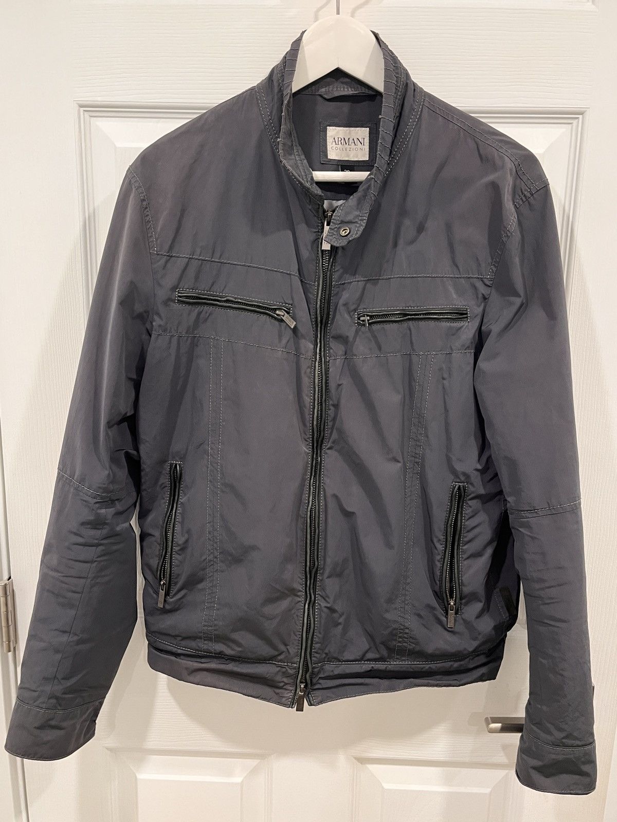 Armani Collezioni Classic Armani Collezioni Water Repellent Bomber Jacket Size US M / EU 48-50 / 2 - 1 Thumbnail