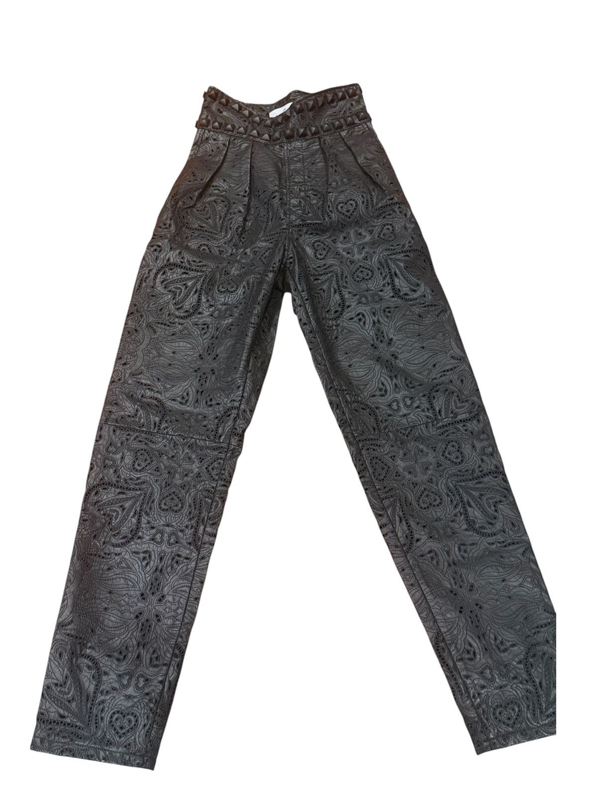 Philipp Plein Philipp Plein Rare Piece Leather Troussers Sangalo Size 25" / US 0 / IT 36 - 1 Thumbnail