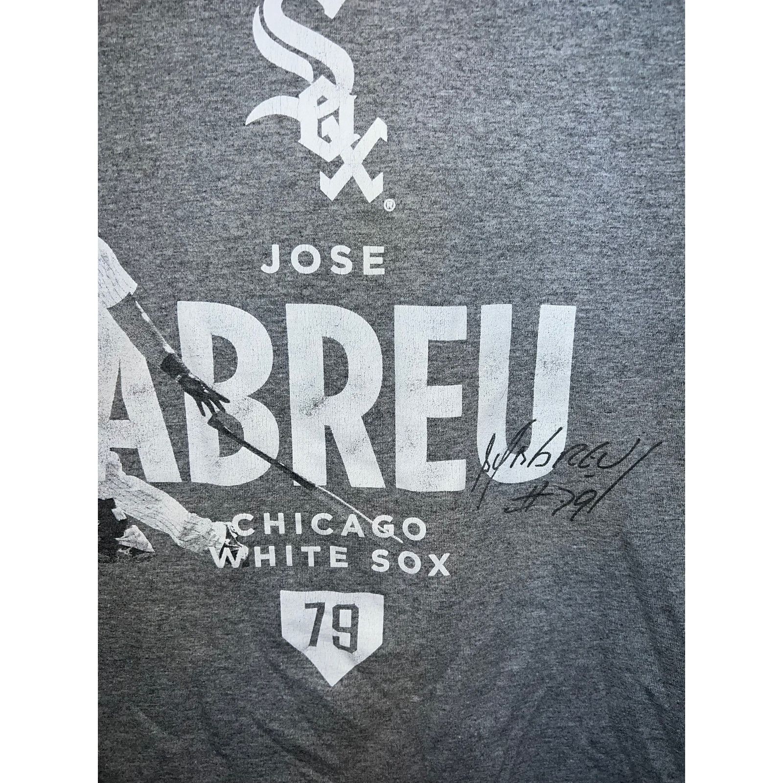 Jerzees Jose Abreu Shirt Chicago White Sox Gray Baseball Player Tee Size US M / EU 48-50 / 2 - 4 Thumbnail