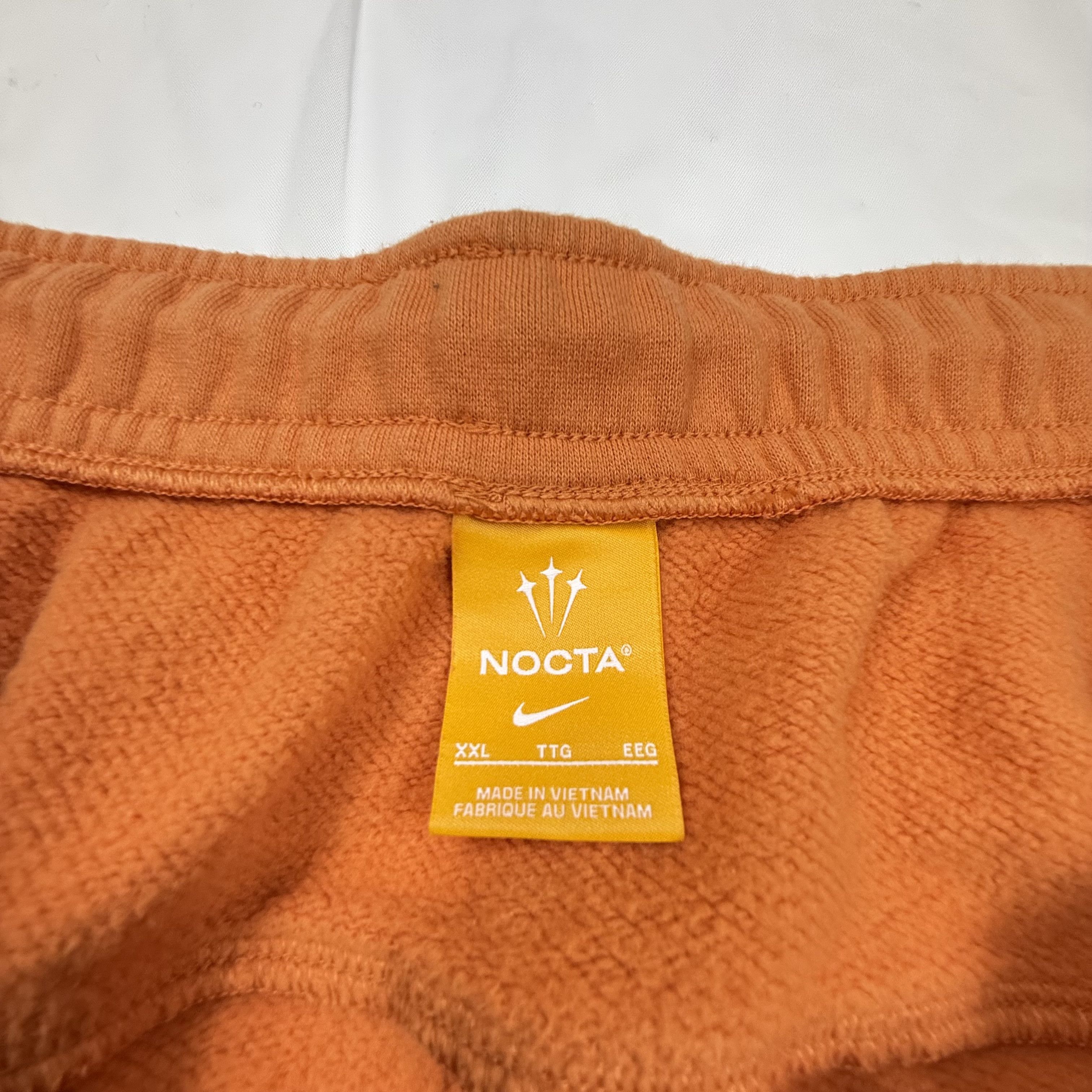 NOCTA × Nike Nike NOCTA Sunset Sweatpants Orange Wide Leg Fleece Joggers Size US 43 - 3 Thumbnail
