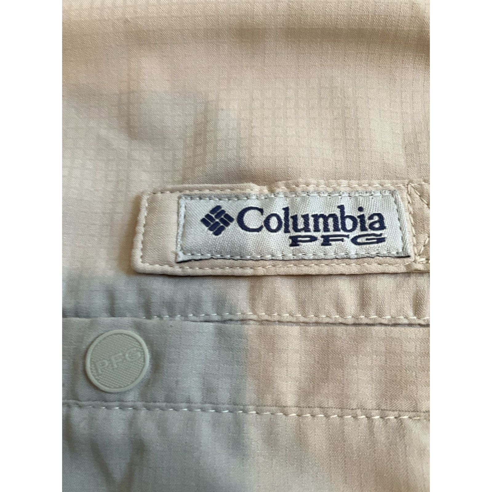 Vintage Columbia PFG Vented Fishing Shirt Short Sleeve Men's Large Yellow Shirt Size US L / EU 52-54 / 3 - 7 Thumbnail