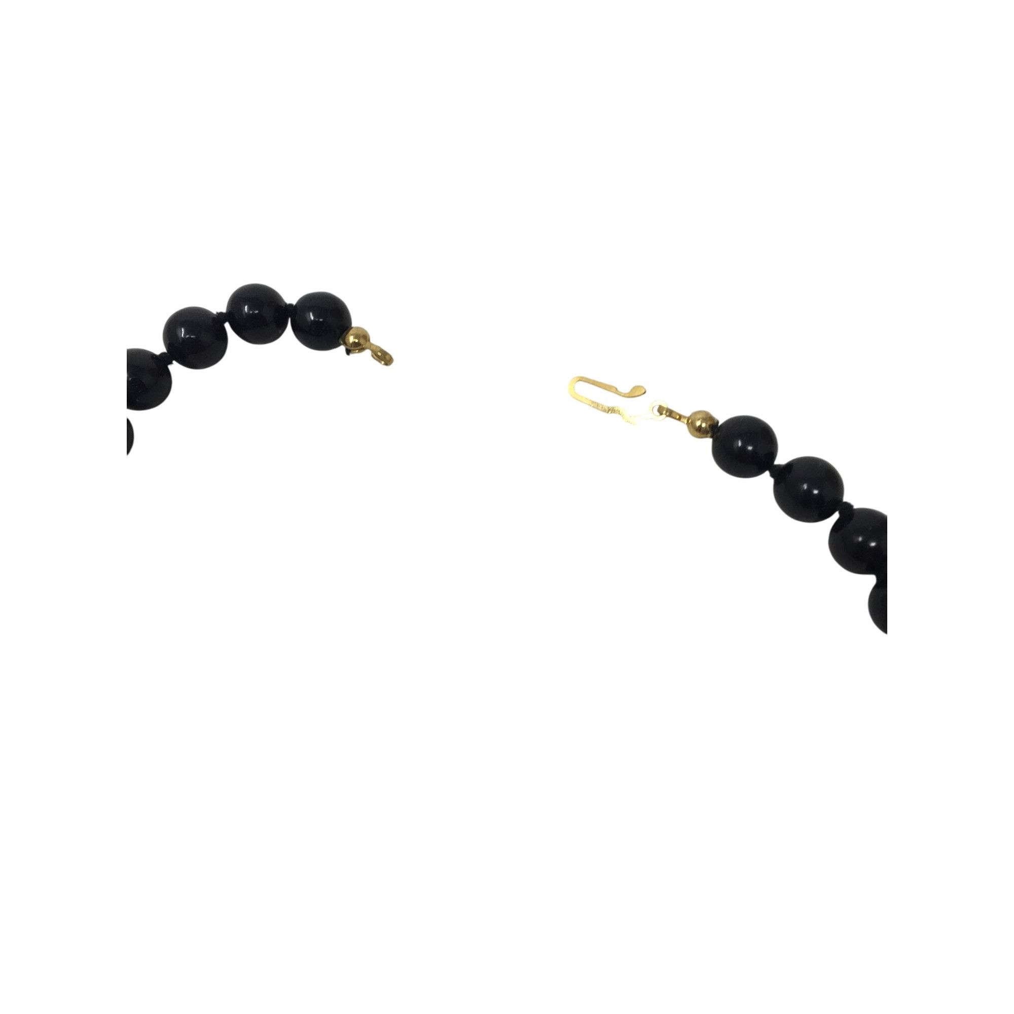 Other Women's Black Beaded Necklace with Gold Tone Clasp Size ONE SIZE - 2 Thumbnail