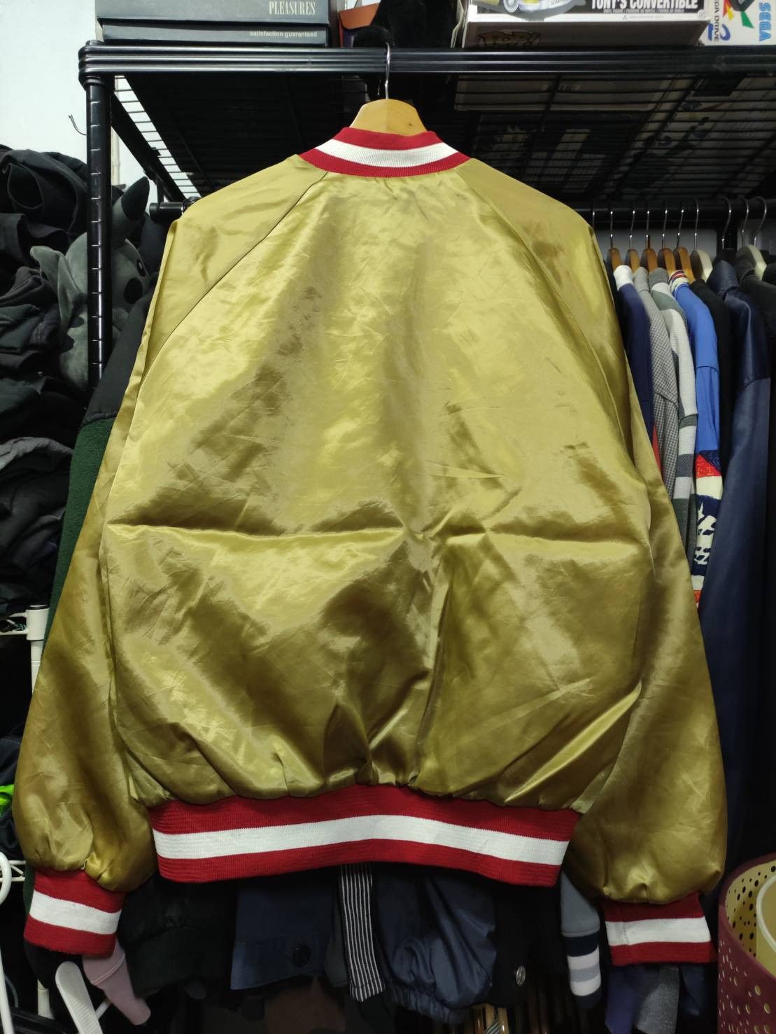 NFL Vtg 90's NFL San Francisco 49ers USA Satin Bomber Jacket Size US L / EU 52-54 / 3 - 10 Thumbnail