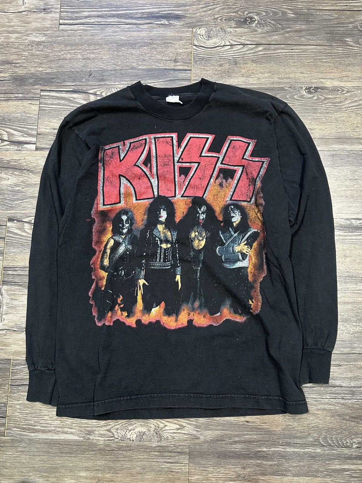 Vintage Vintage 90’s Kiss Band T-Shirt Size US L / EU 52-54 / 3 - 1 Thumbnail