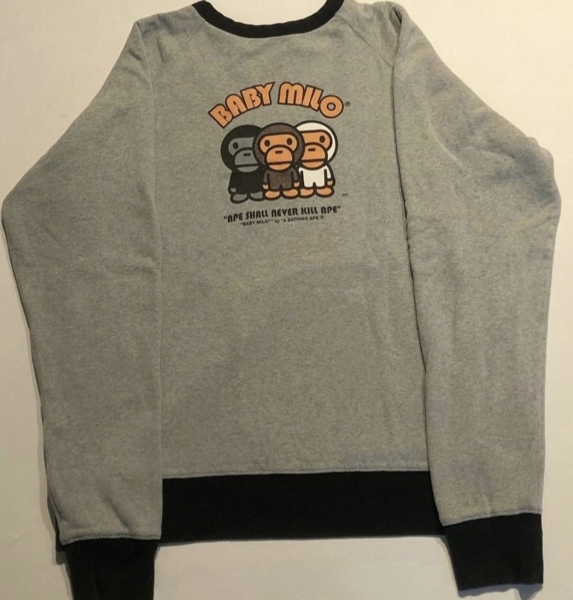 Bape Baby Milo crew neck pullover sweatshirt