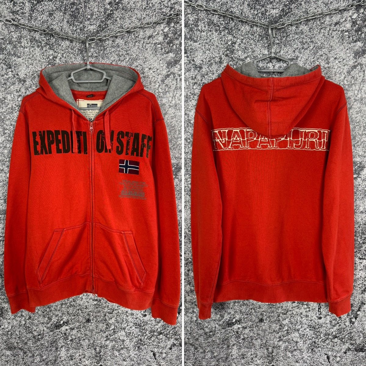 Napapijri Napapijri Full Zip Hoodie Expedition Staff Logo Outdoor XL Size US XL / EU 56 / 4 - 1 Thumbnail