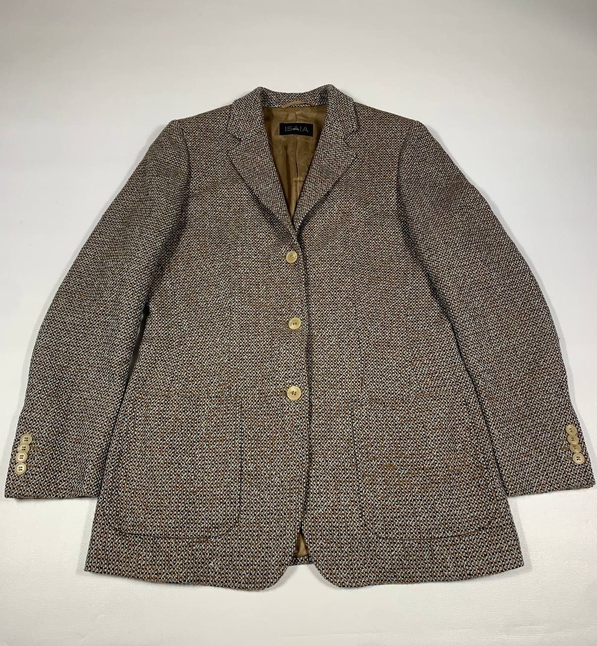 Isaia Isaia Napoli Men’s Coat Blazer Lana Cotton Luxury Jacket 44R Size 44R - 2 Thumbnail