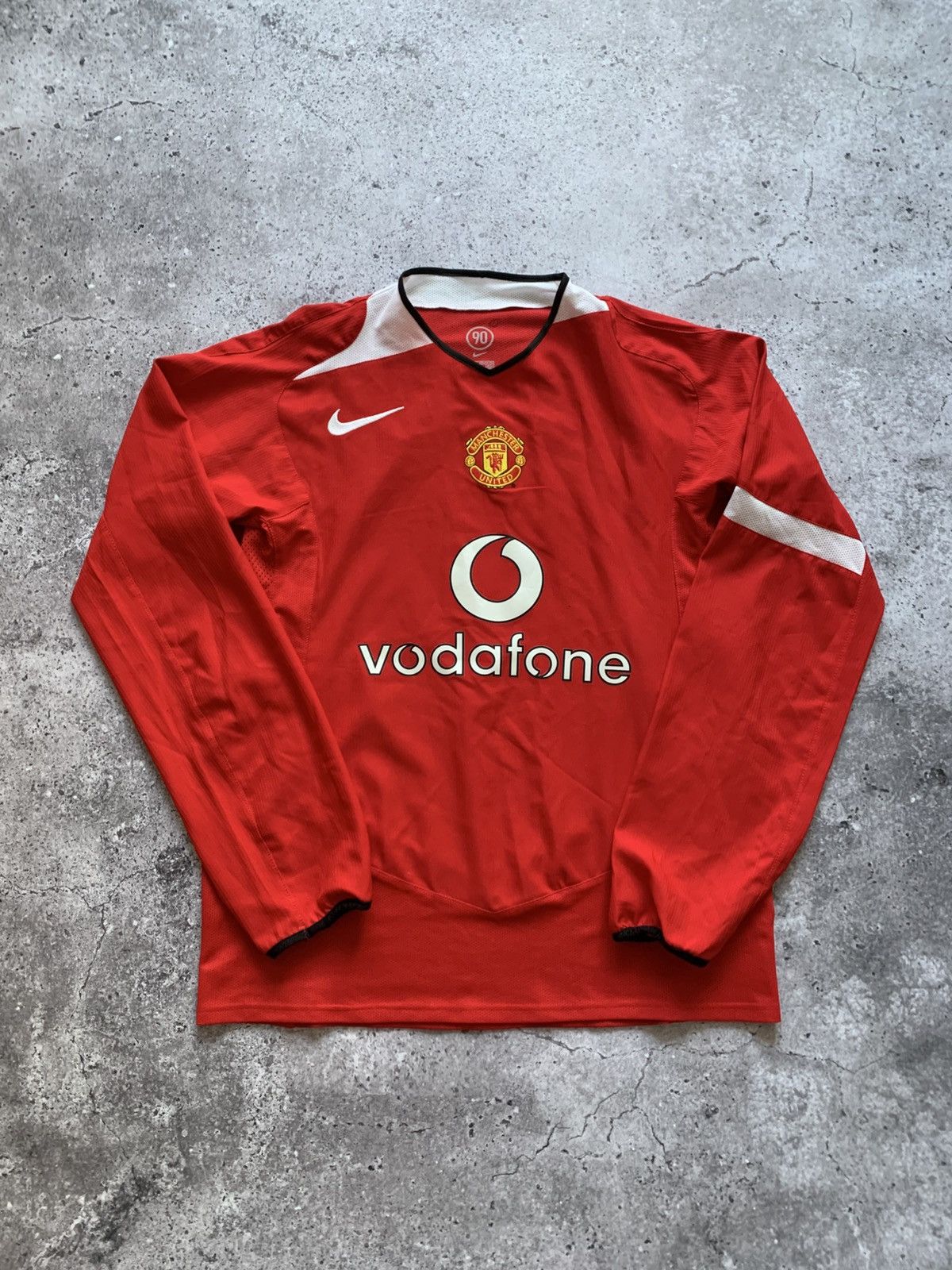 Nike 🔥NIKE MANCTESTER UNITED 2004/2006 LONG SLEEVE SOCCER JERSEY Size US M / EU 48-50 / 2 - 2 Thumbnail