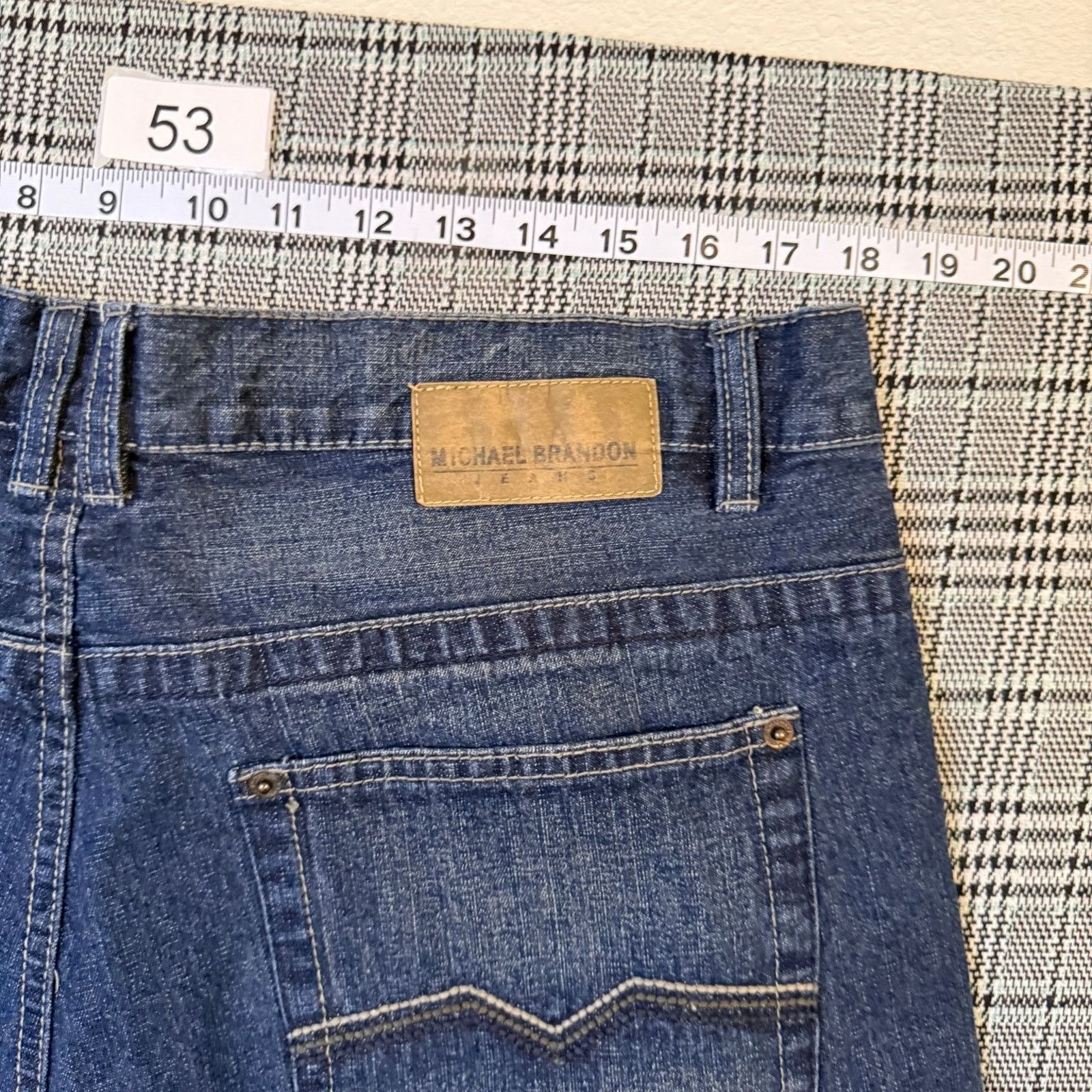 The Unbranded Brand Michael Brandon Men's Jeans Blue Denim Straight Leg 36x30 Size US 36 / EU 52 - 2 Thumbnail