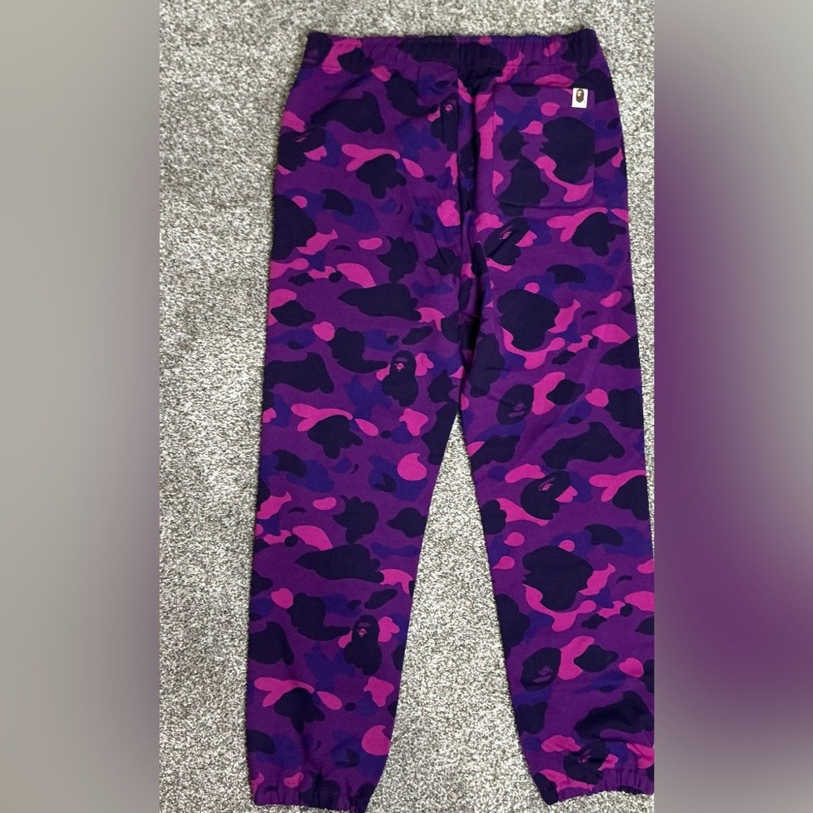 Bape Bape Purple Color Camo Shark Sweat Pants Men’s Med New Size US 34 / EU 50 - 8 Thumbnail