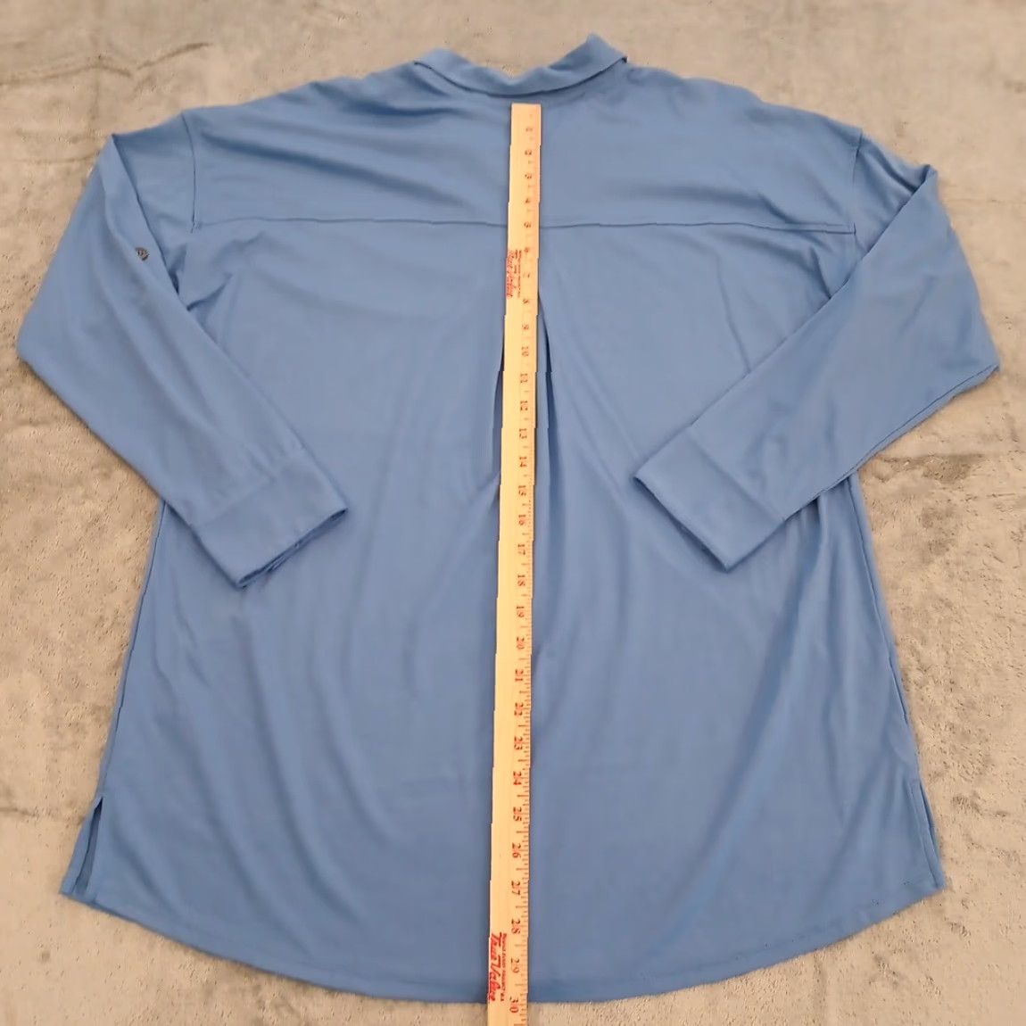 J. Jill J.Jill Shirt Womens Medium Blue Roll Tab Long Sleeve Oversized Button Up Shirt Size M / US 6-8 / IT 42-44 - 5 Thumbnail