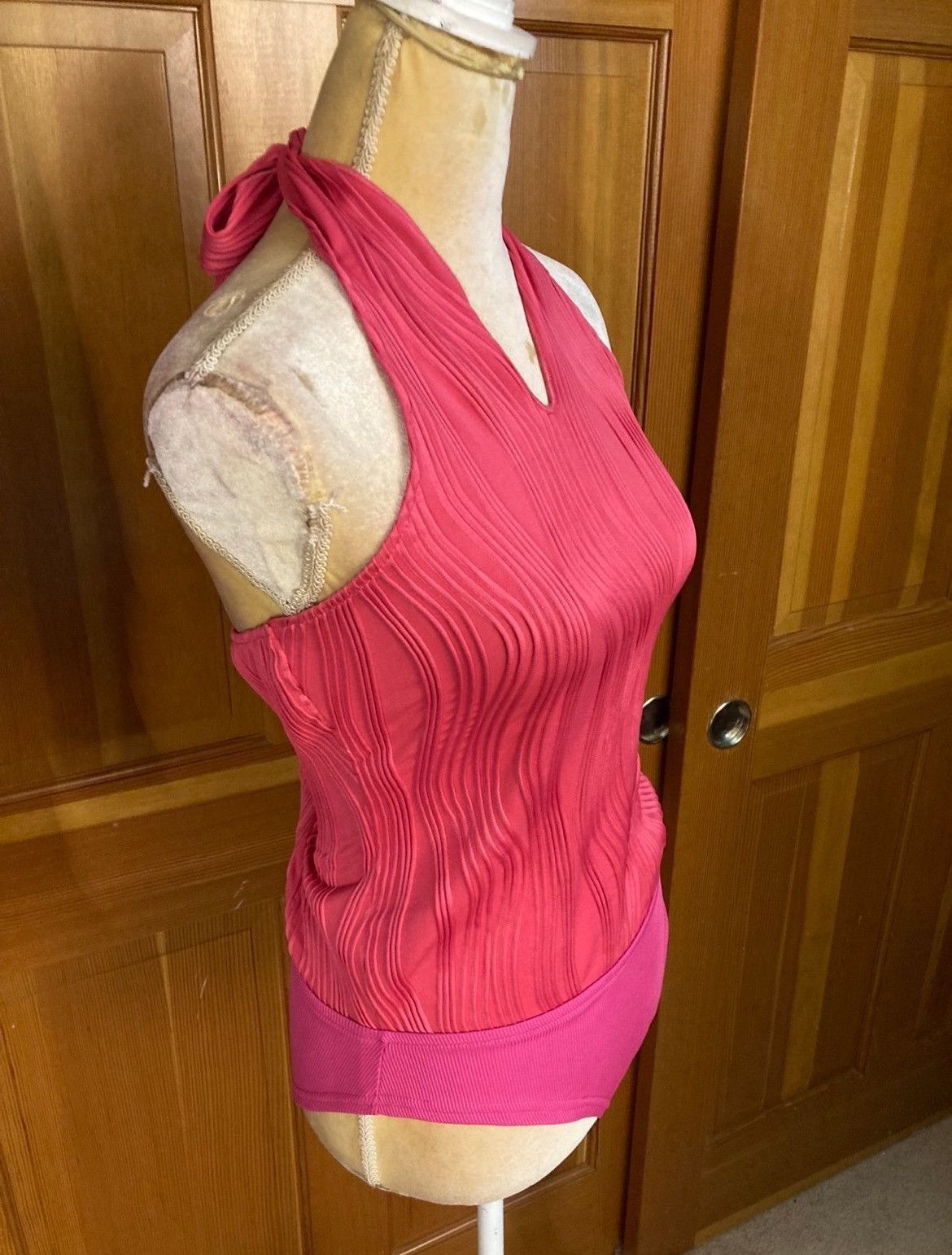 Designer × Other Nwt, Lavishly Paris Privé Solid Halter Bodysuit. Size M / US 6-8 / IT 42-44 - 4 Thumbnail