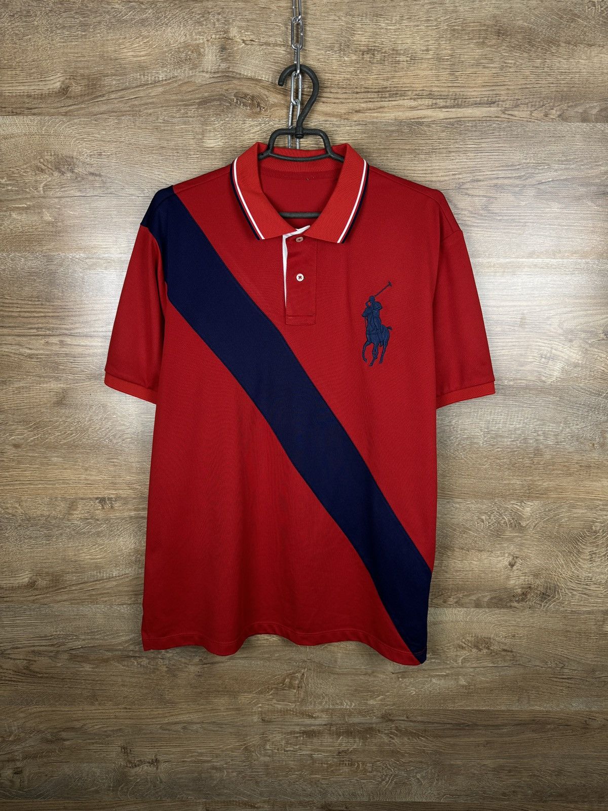 Polo Ralph Lauren × Vintage Mens Vintage Polo Ralph Lauren big logo polos rugby T-shirt Size US XL / EU 56 / 4 - 1 Thumbnail