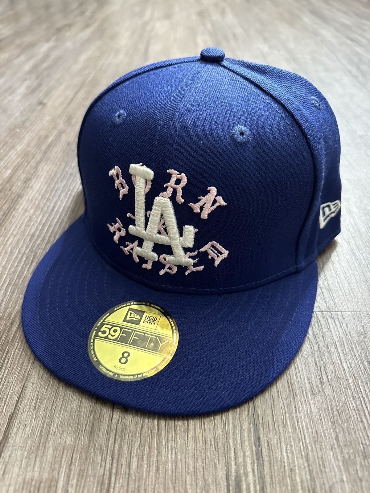 image of Born x Raised x Nike Sb New Era Dodgers Rocker Hat Size 8 in Blue, Men's