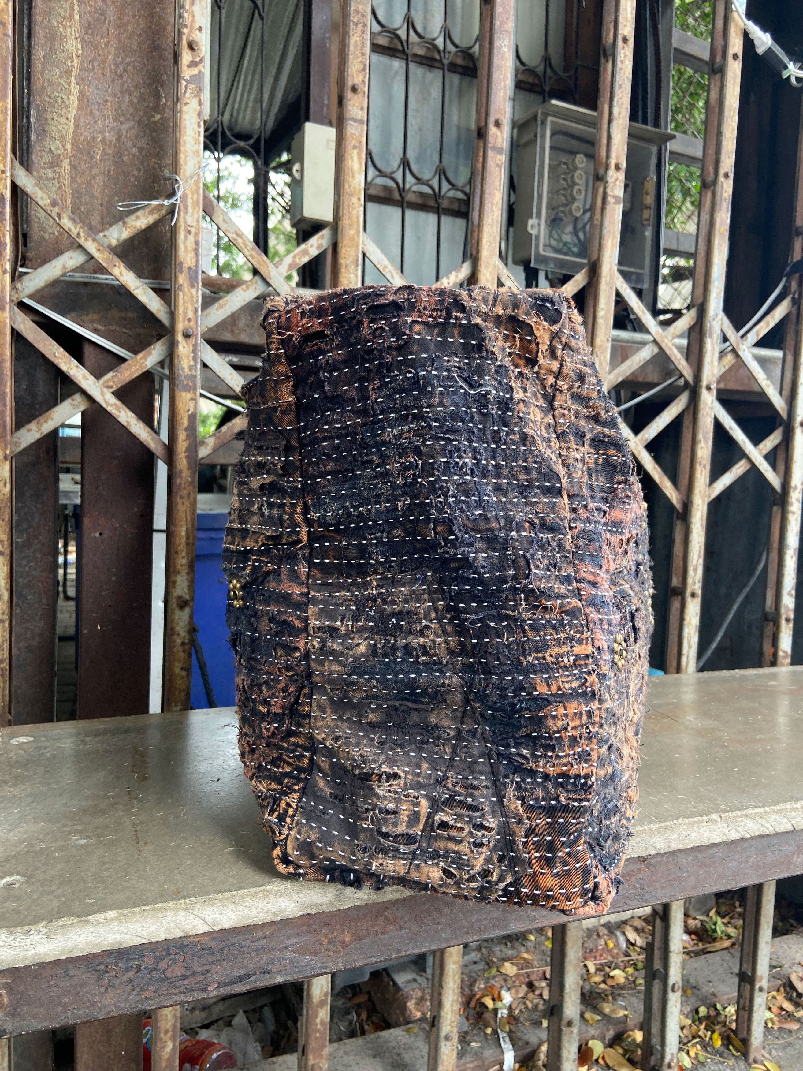 Japanese Brand 1/1 BORO Damaged Tote Bag Size ONE SIZE - 15 Thumbnail