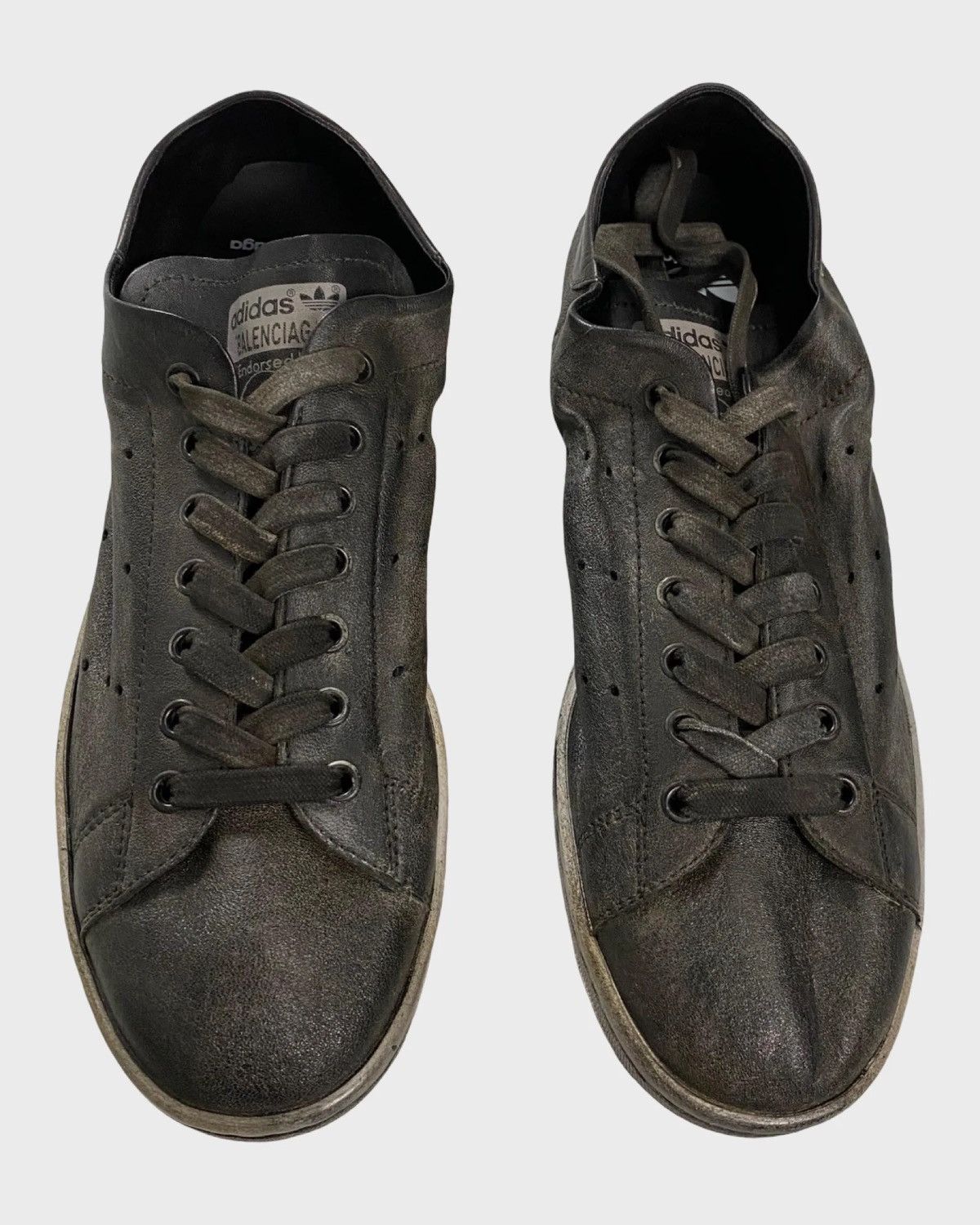 Adidas × Balenciaga BALENCIAGA X ADIDAS BLACK WORN OUT EFFECT STAN